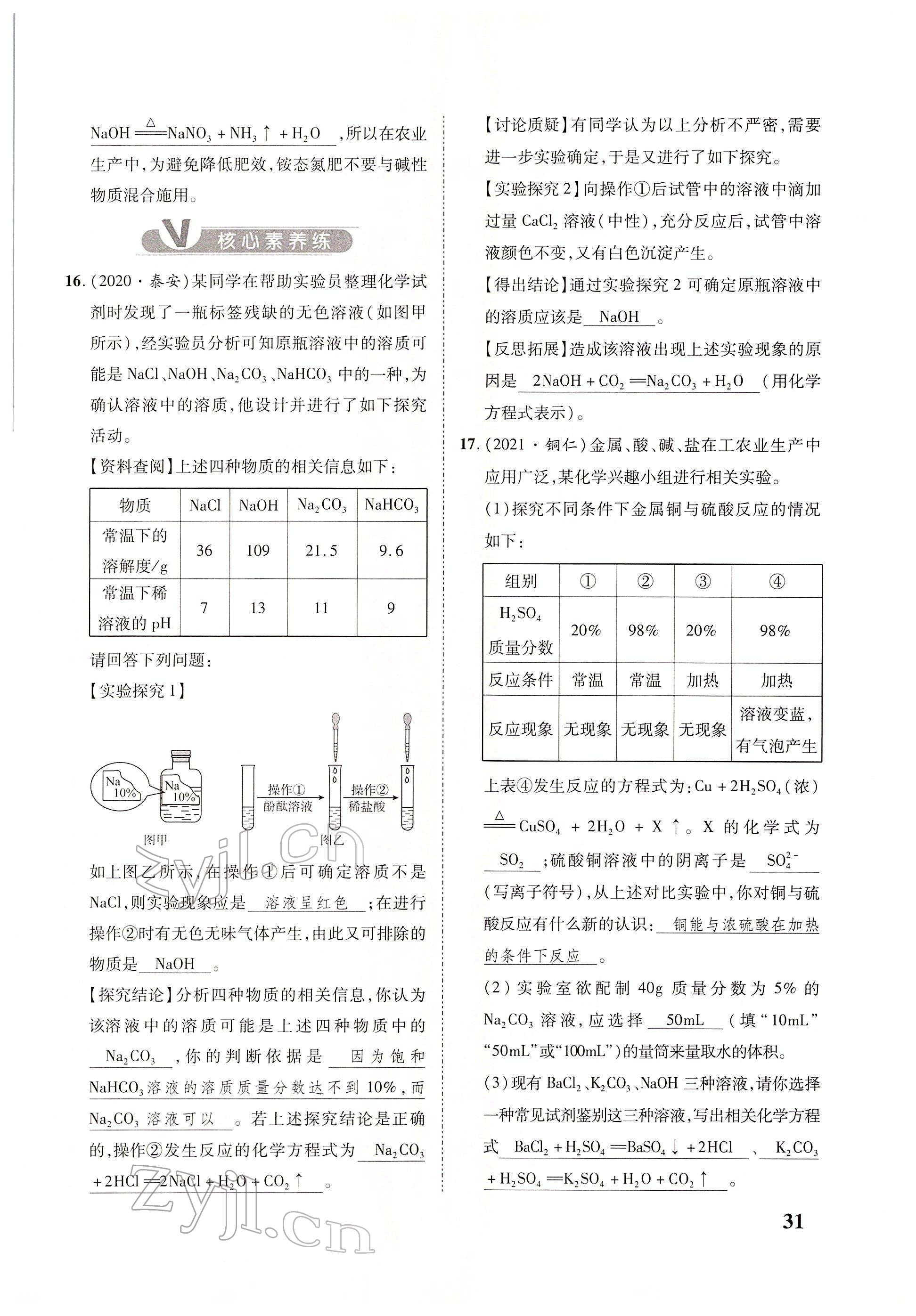 2022年大數(shù)據(jù)學(xué)業(yè)考評化學(xué) 參考答案第63頁