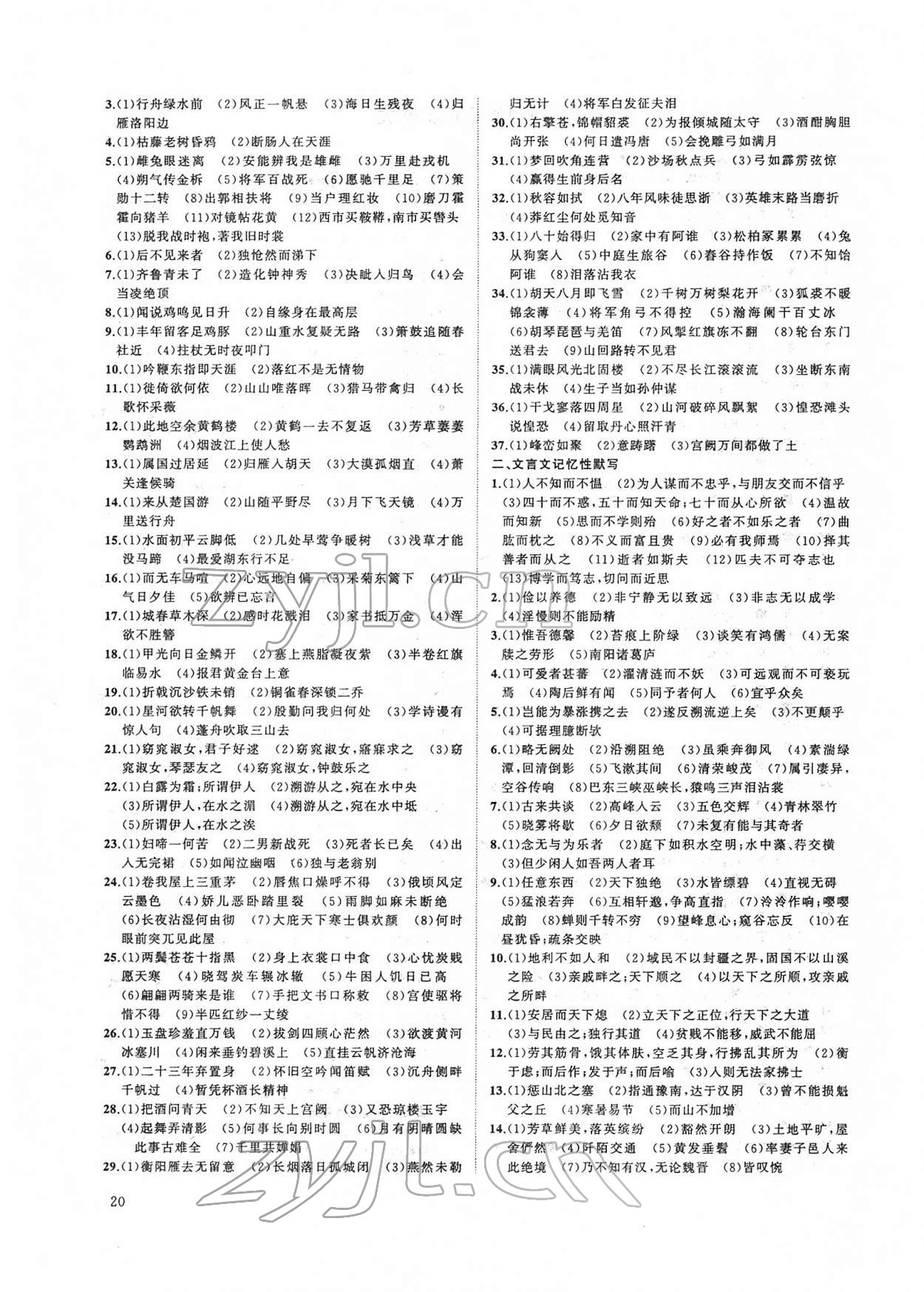 2022年新啟航中考語文總復(fù)習(xí)福建專版 第20頁