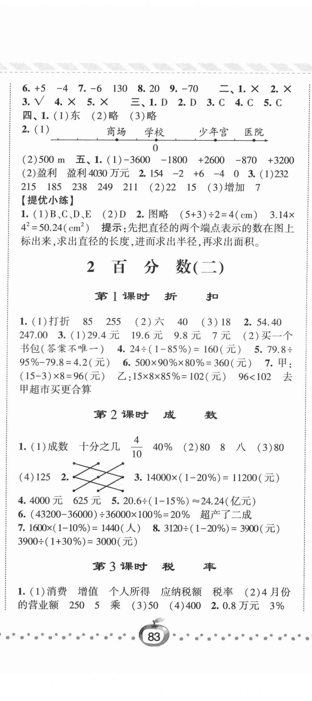 2022年經(jīng)綸學(xué)典課時作業(yè)六年級數(shù)學(xué)下冊人教版 第2頁