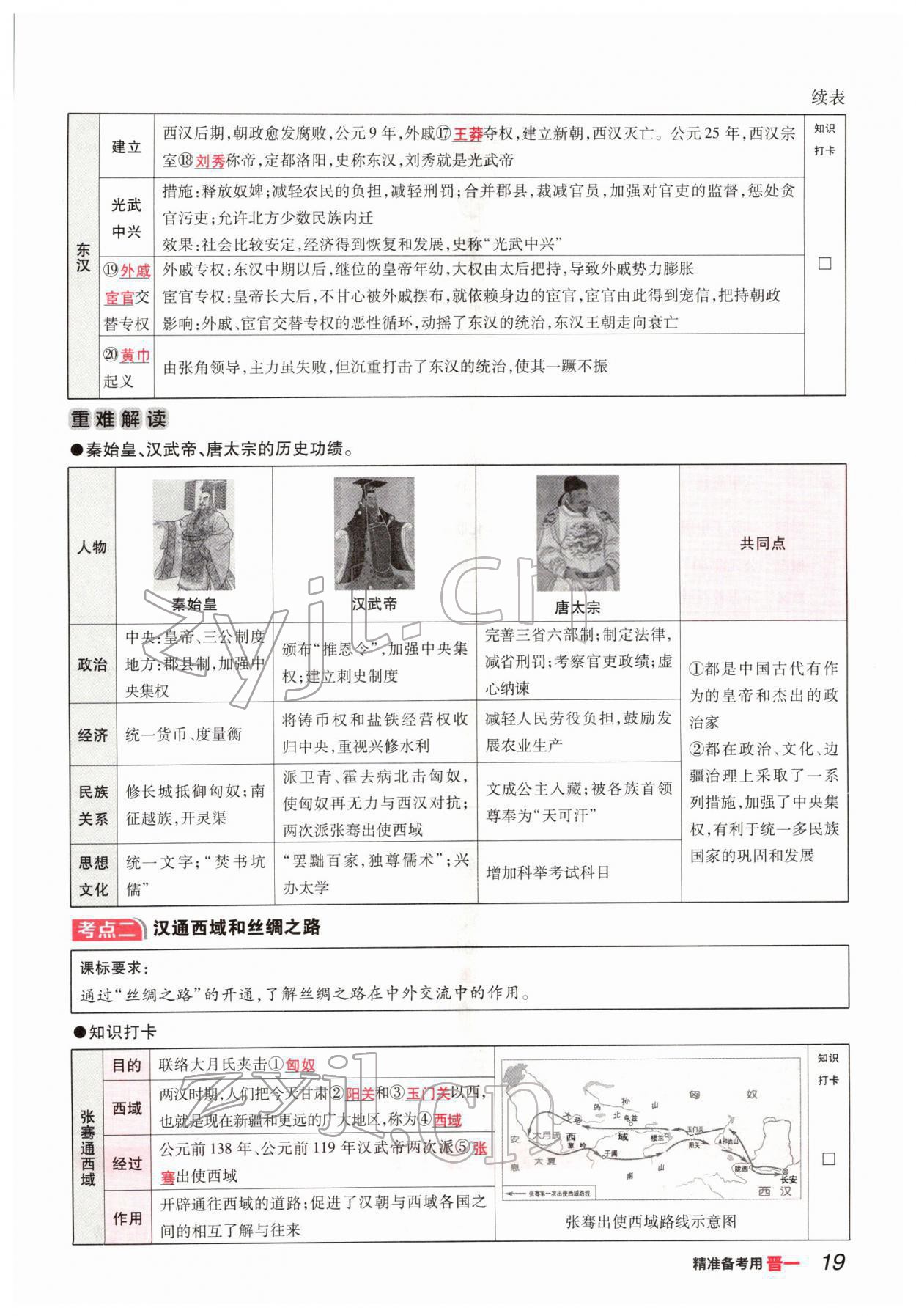 2022年晉一中考精準提分歷史山西專版 參考答案第35頁