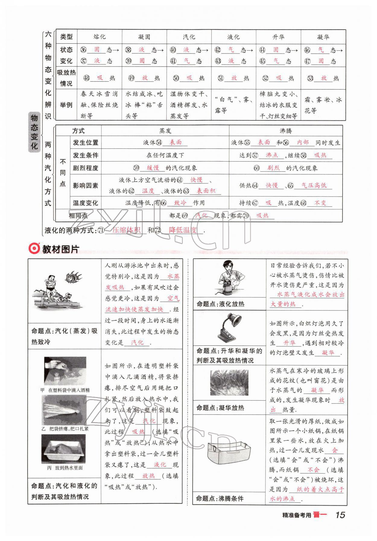 2022年晉一中考精準提分物理山西專版 參考答案第15頁