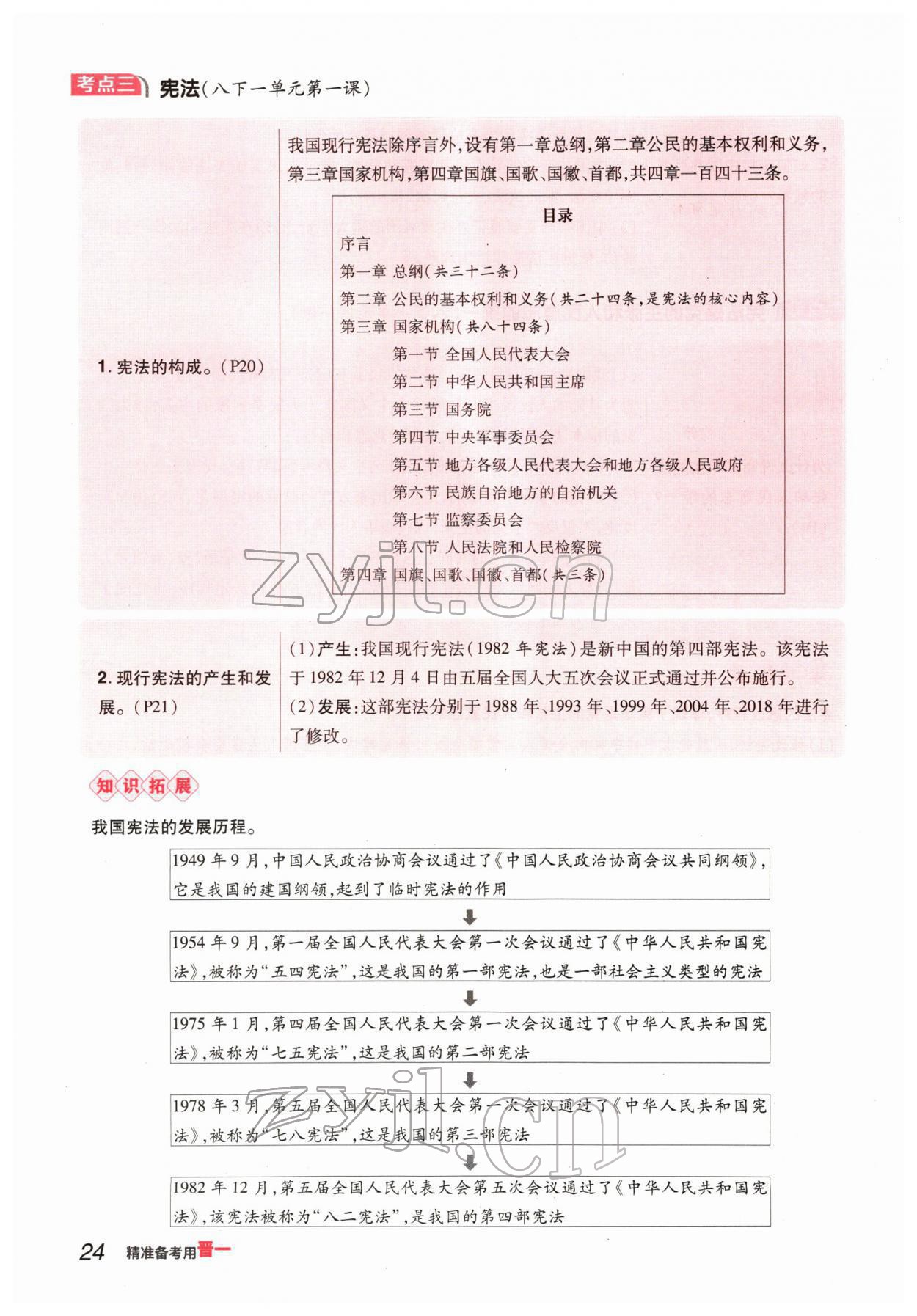 2022年晉一中考精準提分道德與法治山西專版 參考答案第45頁