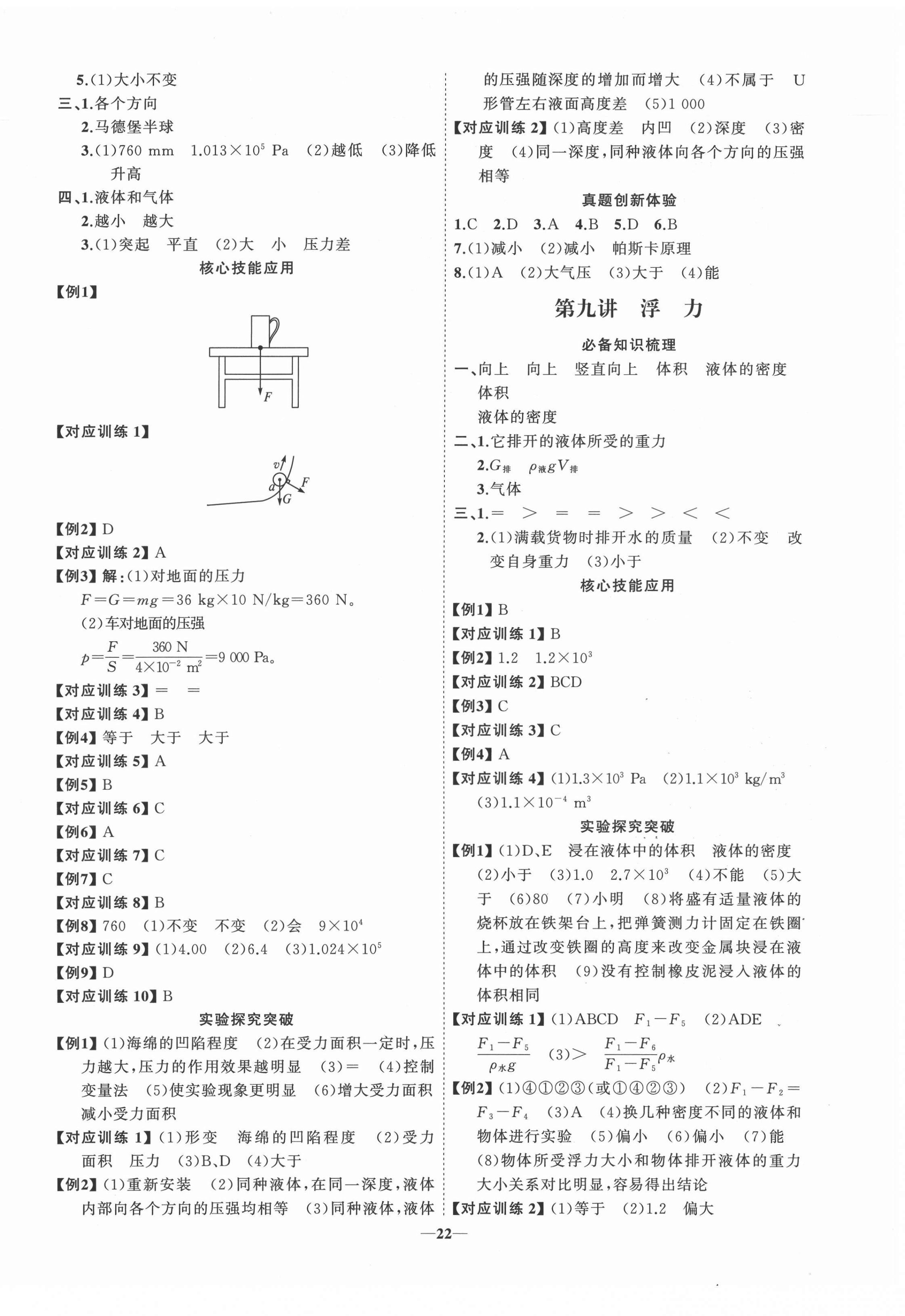 2022年初中總復(fù)習(xí)手冊山東教育出版社物理 第6頁