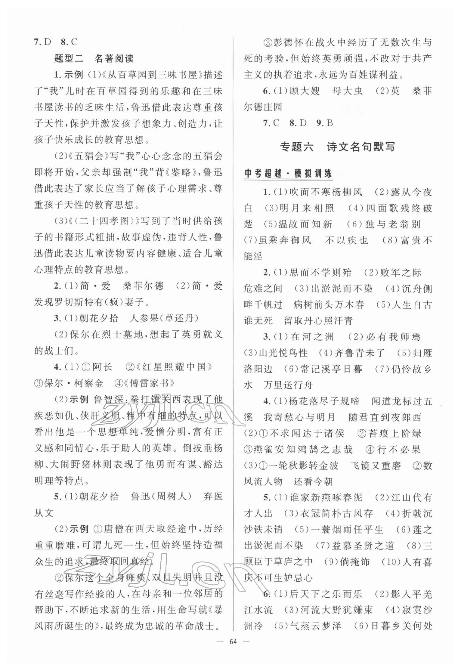 2022年初中總復(fù)習手冊北京師范大學(xué)出版社語文 第2頁