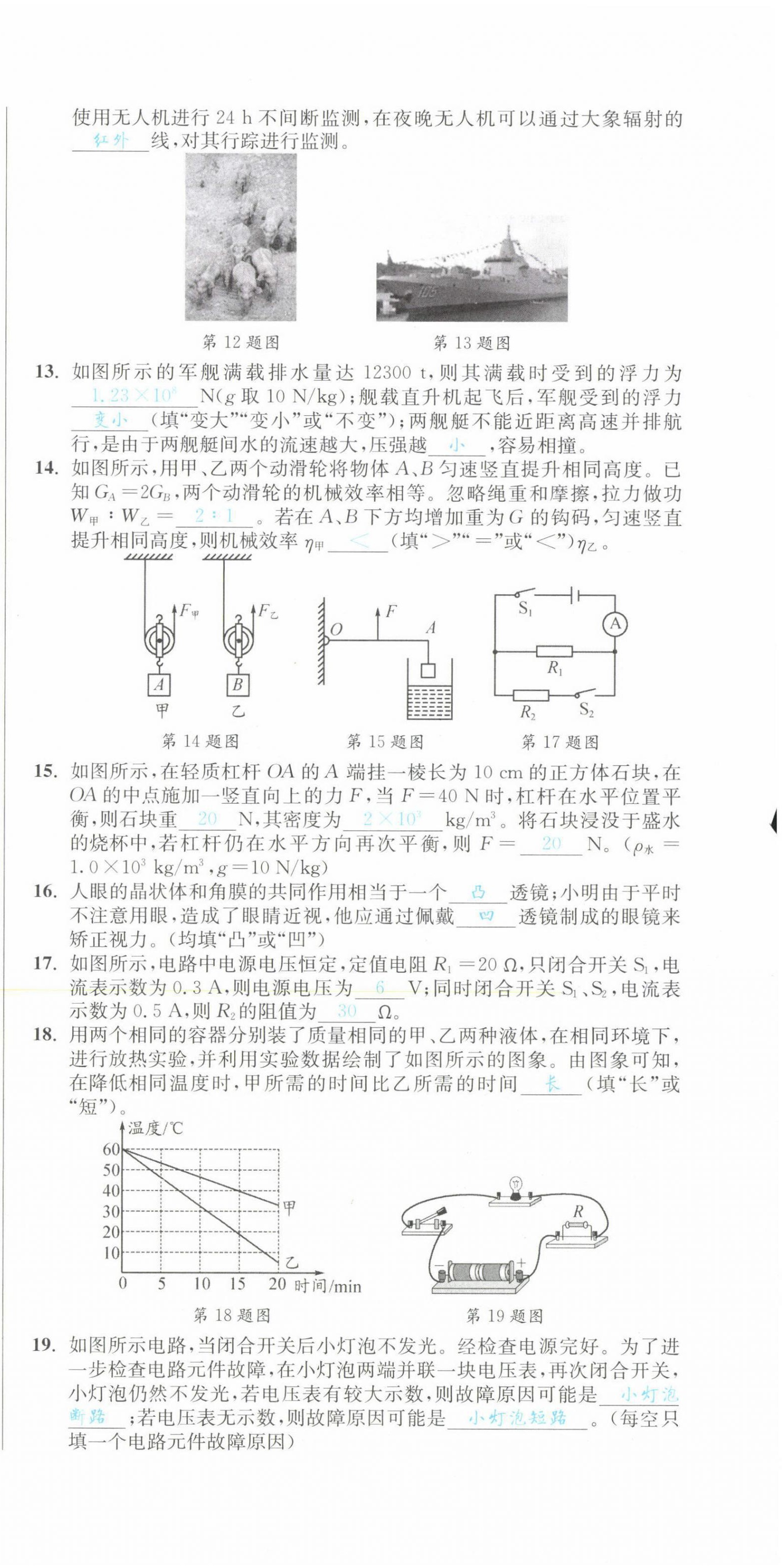 2022年中考6加1物理達州專版 第33頁