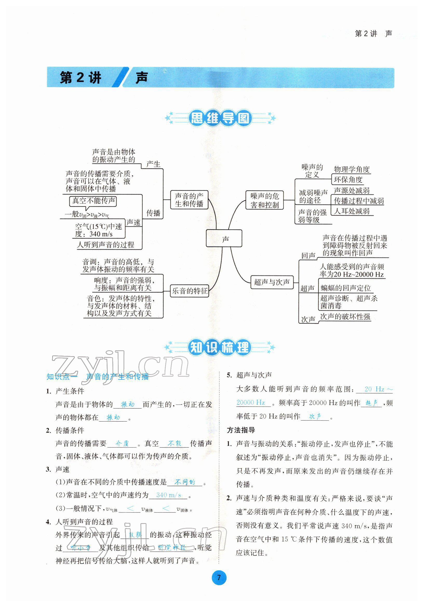 2022年中考6加1物理達州專版 參考答案第7頁