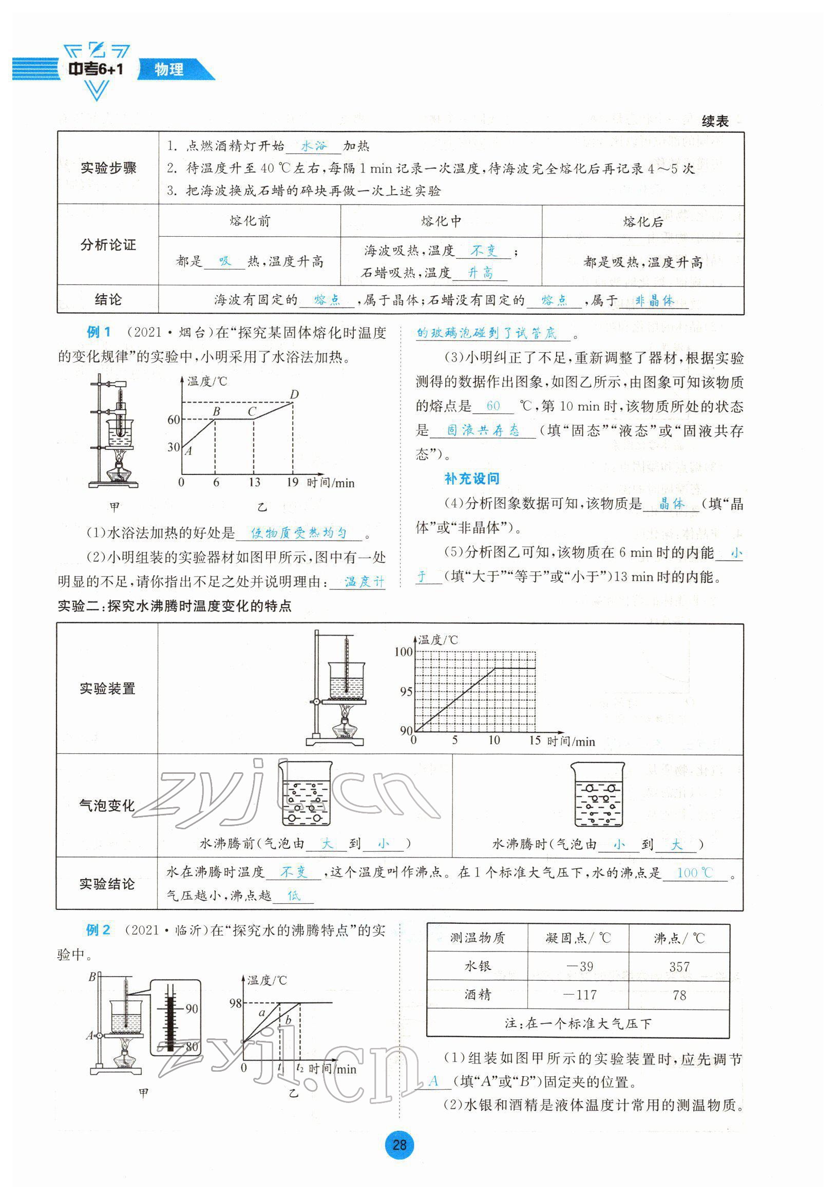 2022年中考6加1物理達州專版 參考答案第28頁