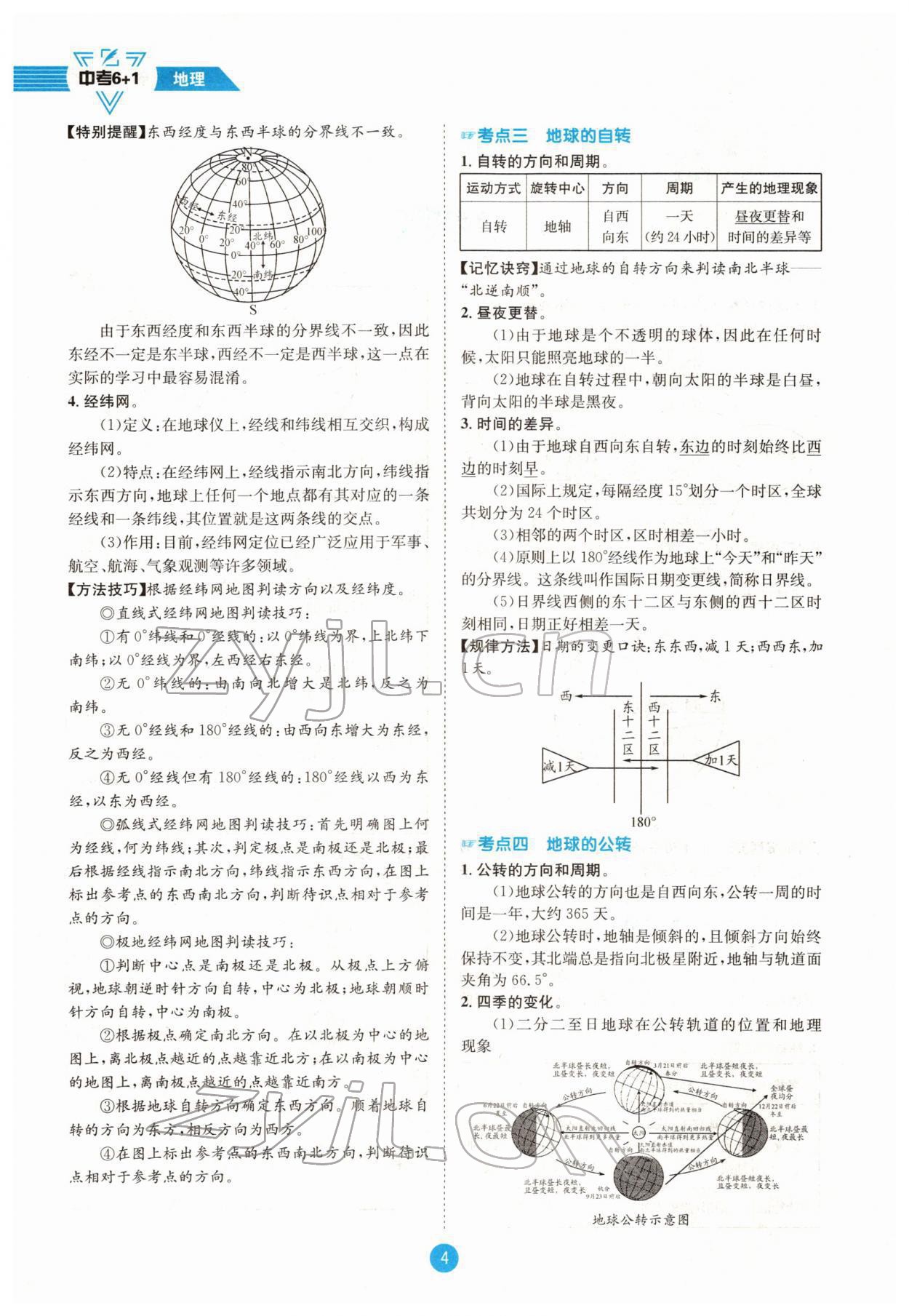 2022年中考6加1地理商務(wù)星球版達(dá)州專版 參考答案第5頁