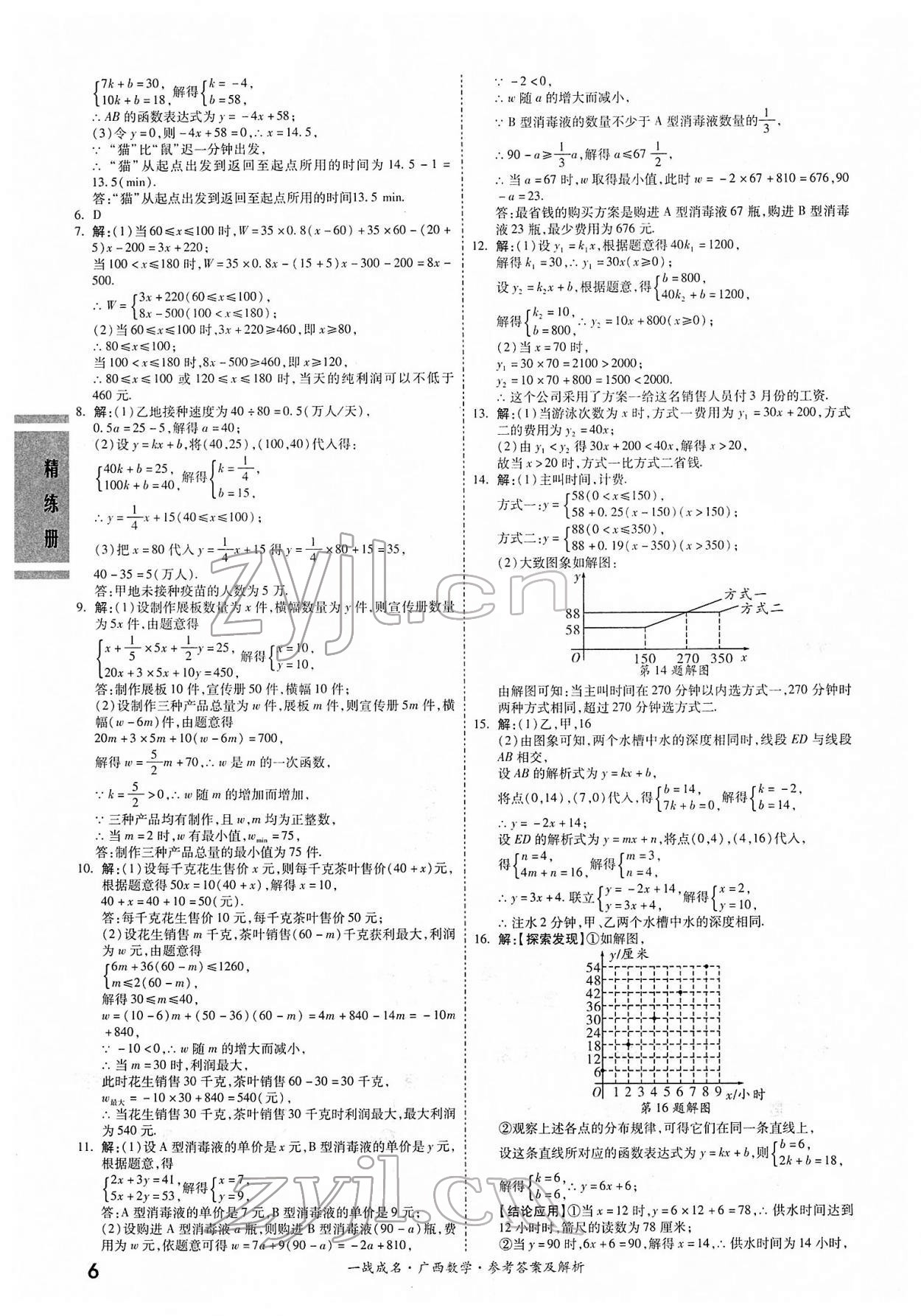 2022年一战成名考前新方案数学人教版广西专版&nbsp;第6页