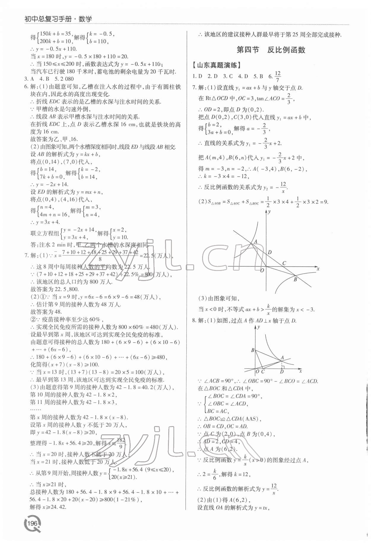 2022年初中總復習手冊青島出版社數(shù)學 第10頁