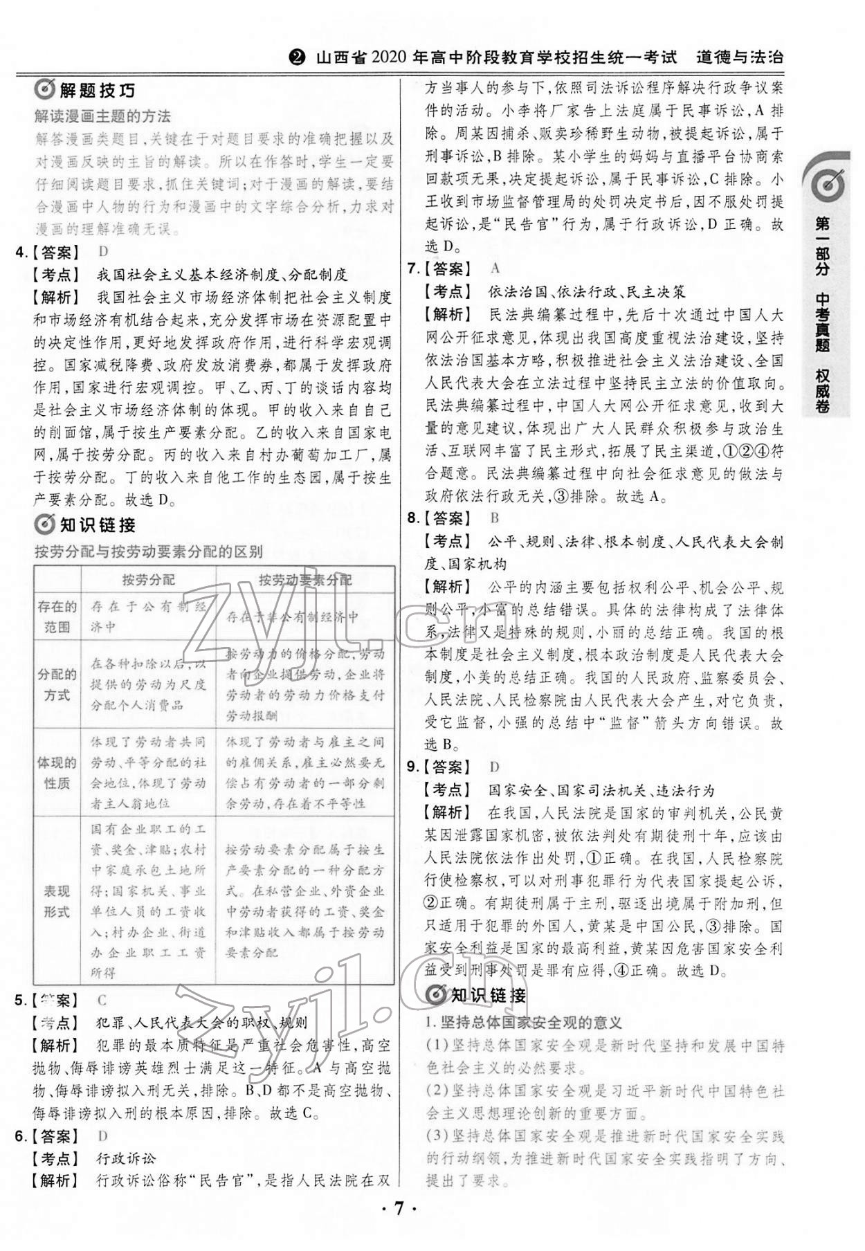 2022年晉一中考山西真題道德與法治 第7頁