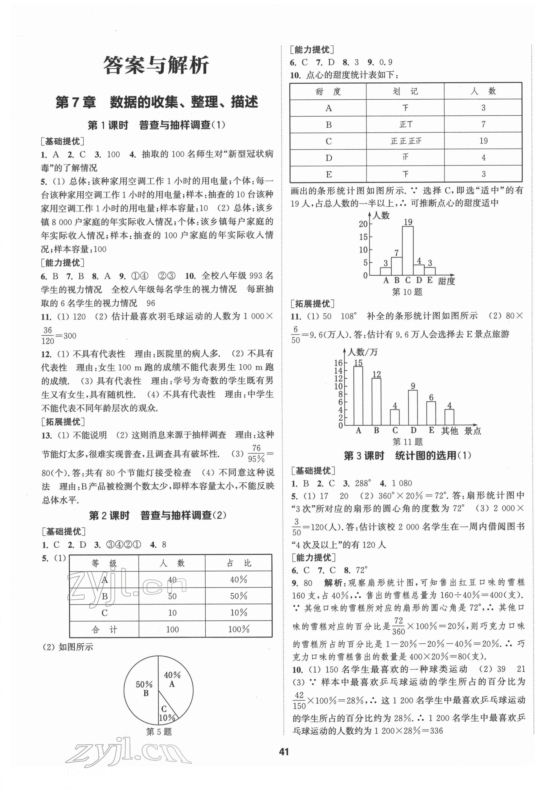 2022年提優(yōu)訓練課課練八年級數(shù)學下冊蘇科版徐州專版 參考答案第1頁