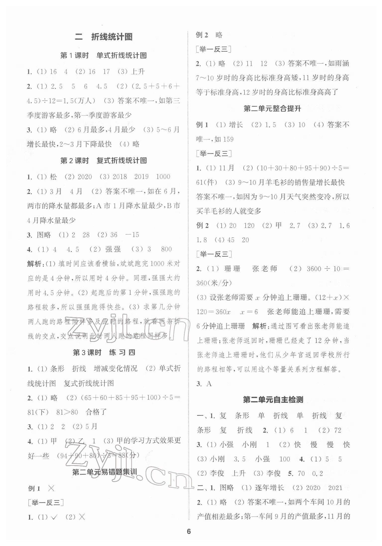 2022年金鑰匙1加1課時作業(yè)五年級數(shù)學下冊江蘇版 第6頁