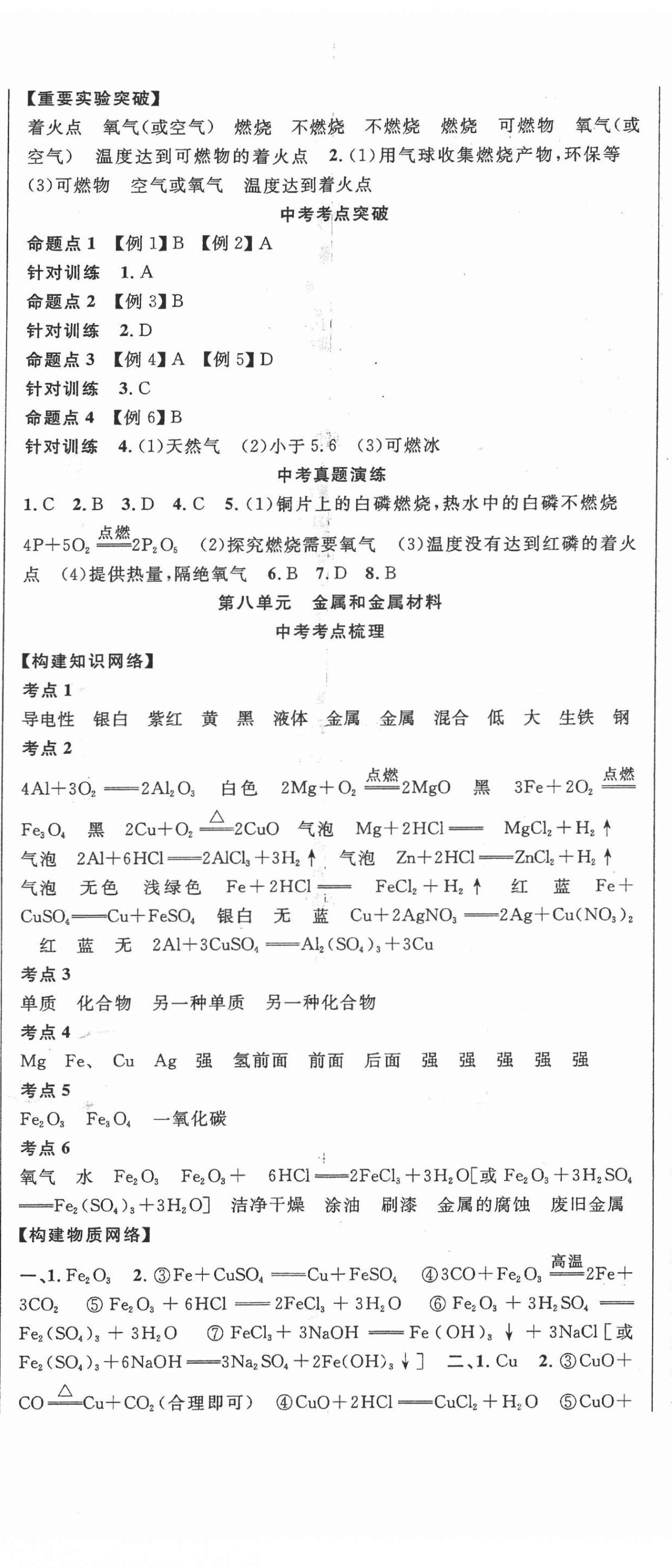 2022年中考先鋒吉林出版集團化學 第8頁