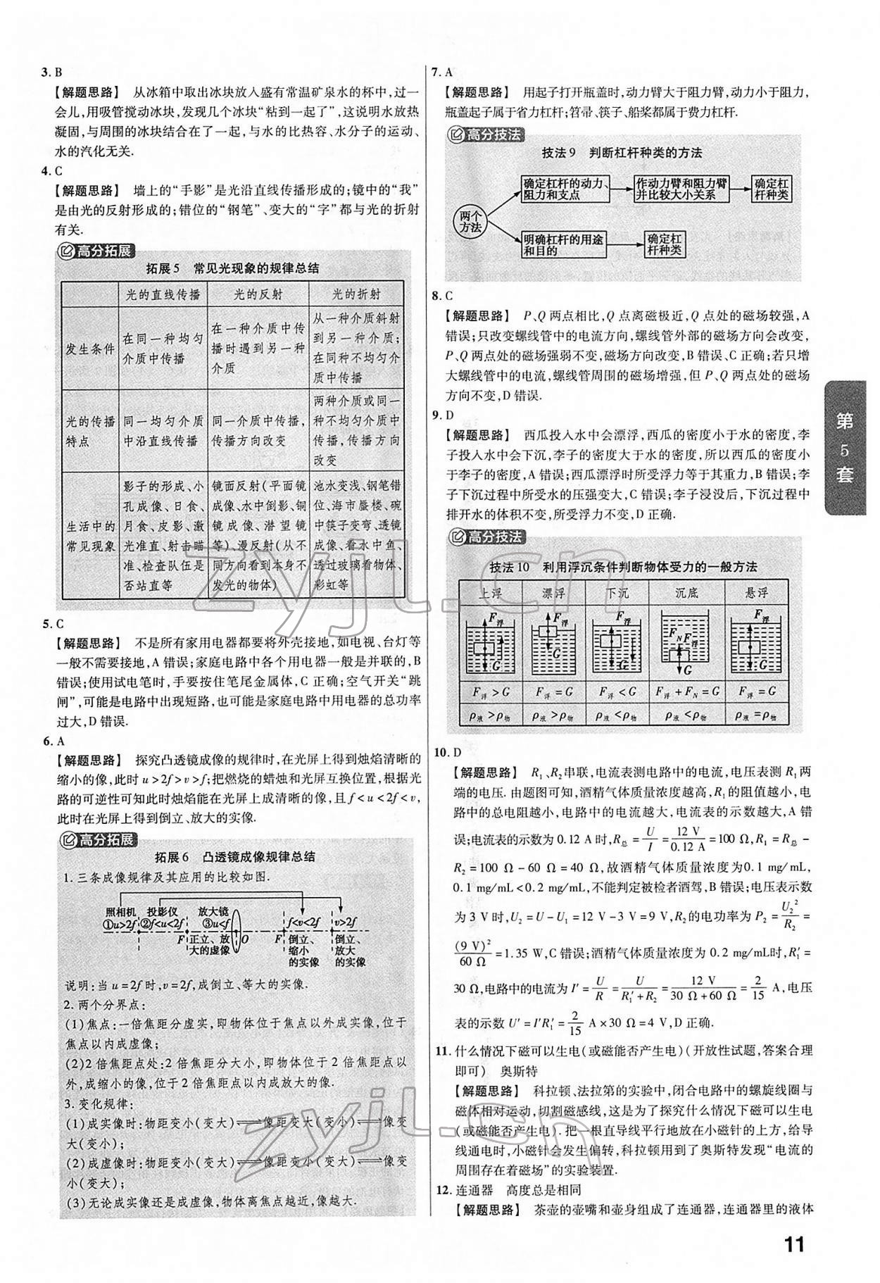 2022年金考卷45套匯編物理山西專版 第11頁