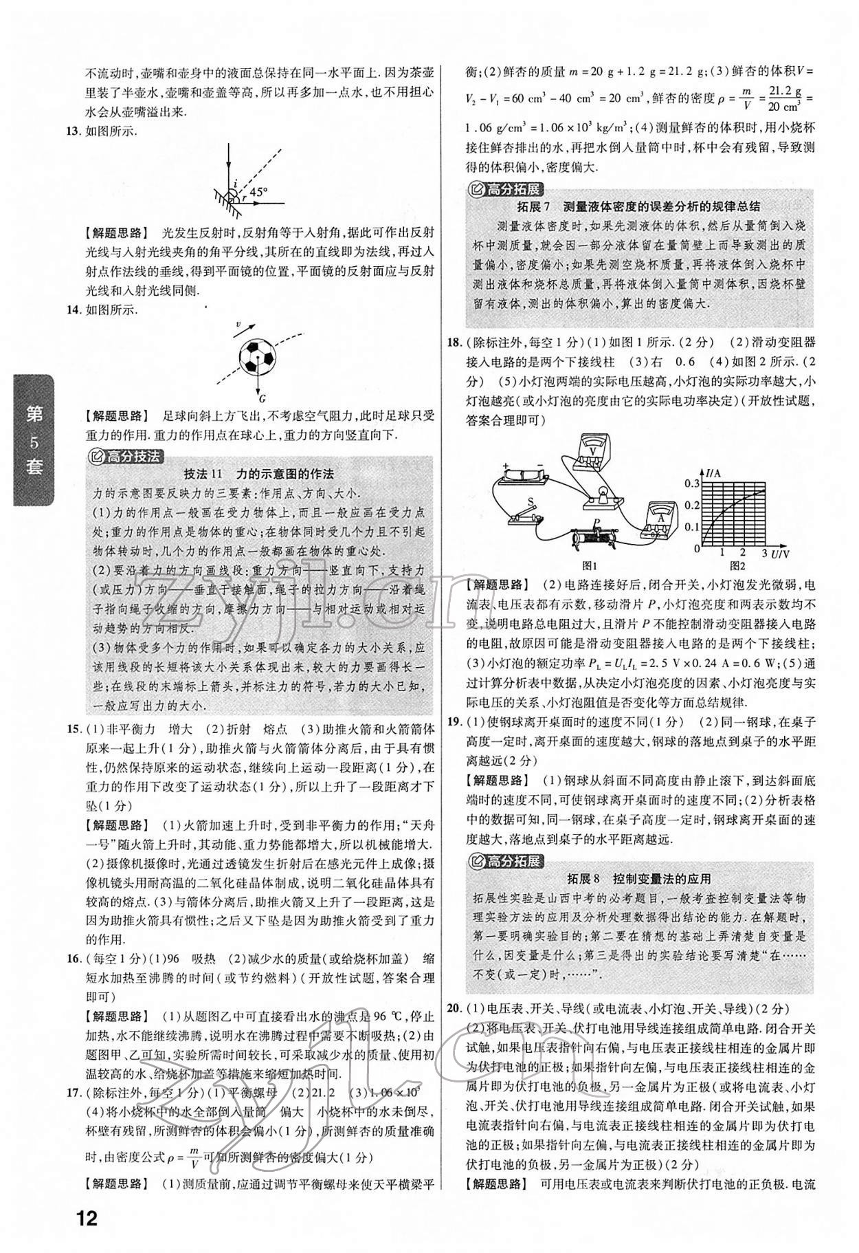 2022年金考卷45套匯編物理山西專版 第12頁(yè)