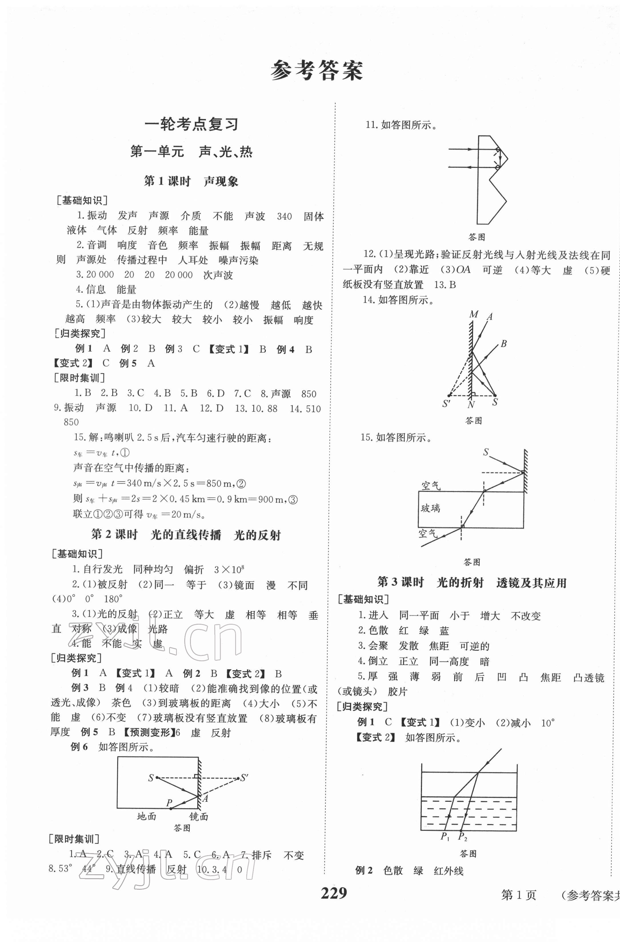 2022年全程奪冠中考突破物理教科版 第1頁