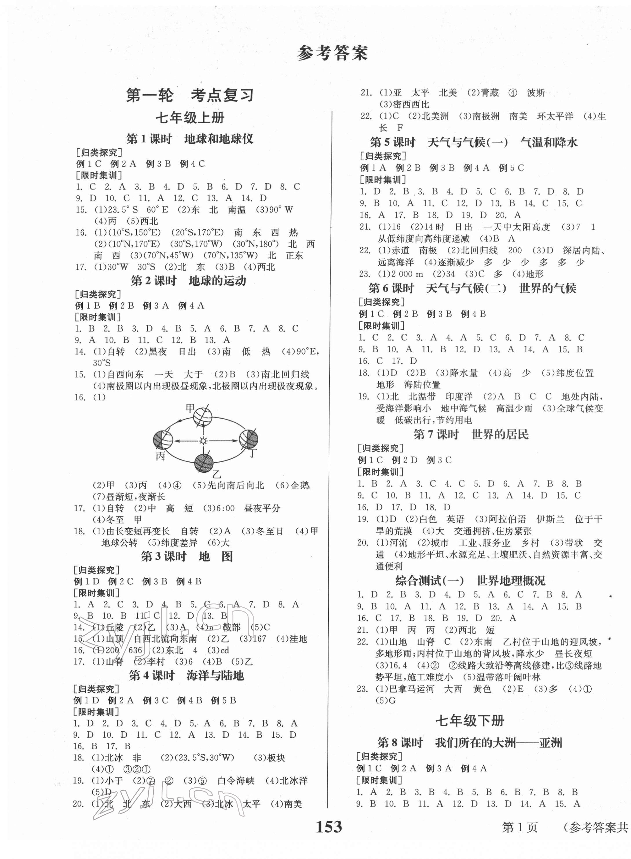 2022年全程奪冠中考突破地理 第1頁