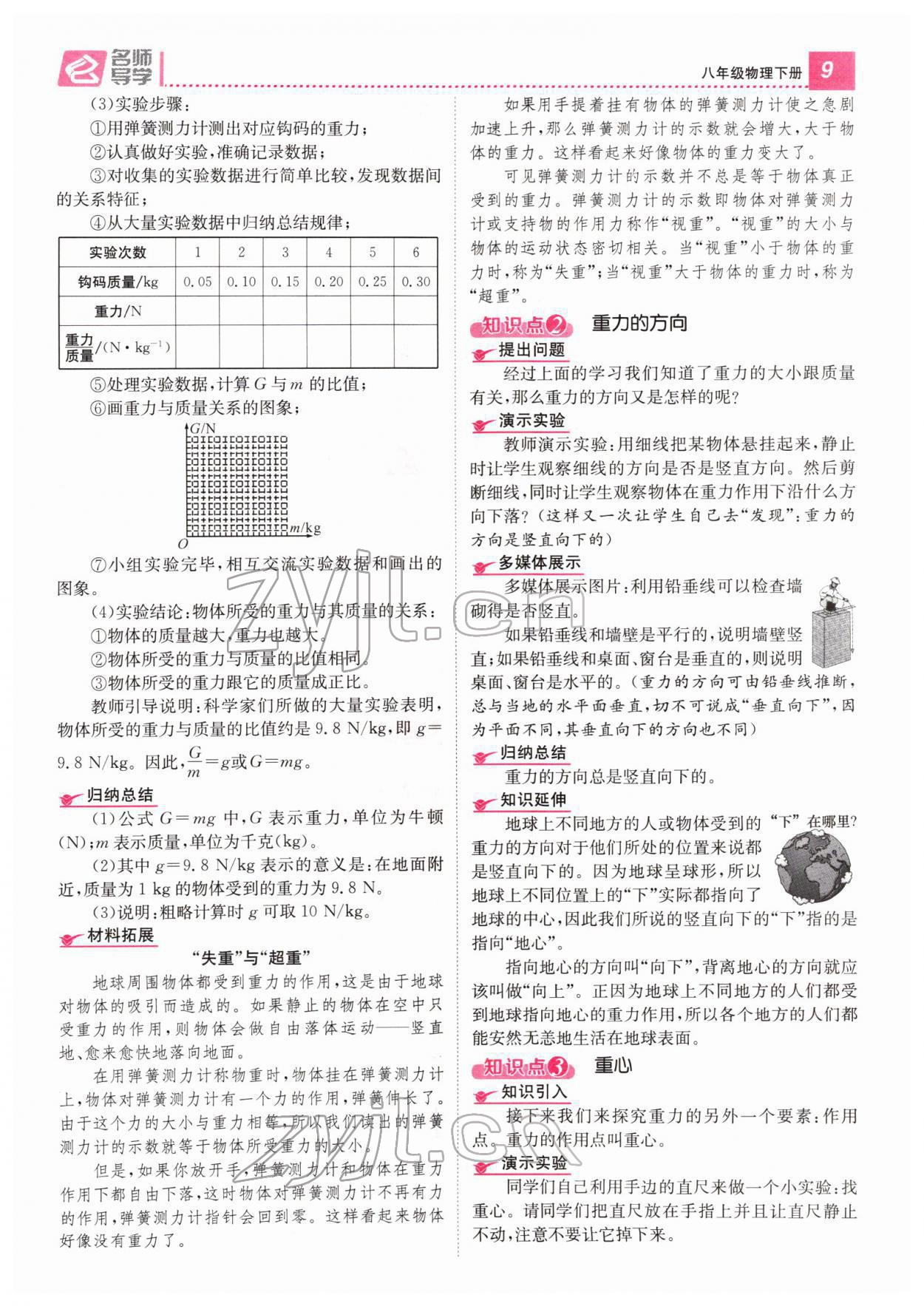 2022年名师测控八年级物理下册人教版山西专版 参考答案第28页