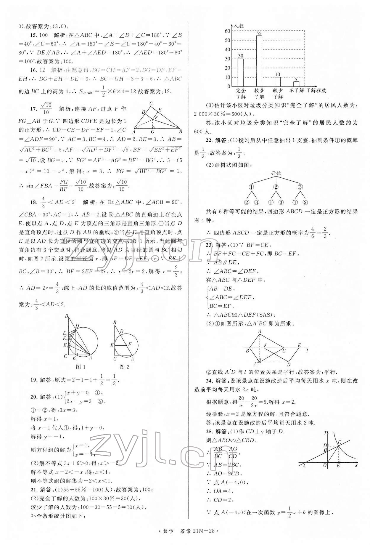 2022年江蘇省中考試卷匯編數學 第28頁