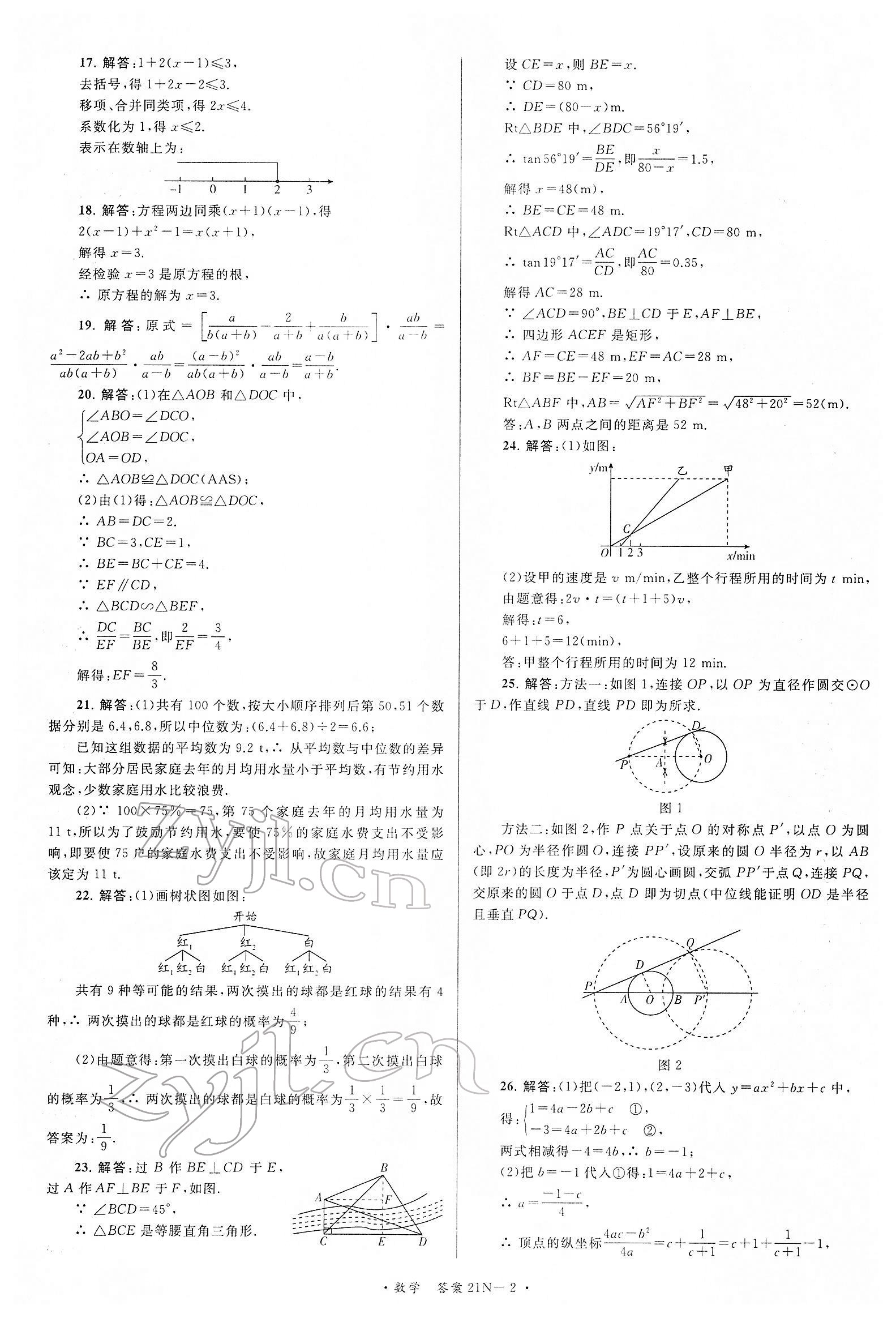 2022年江蘇省中考試卷匯編數學 第2頁