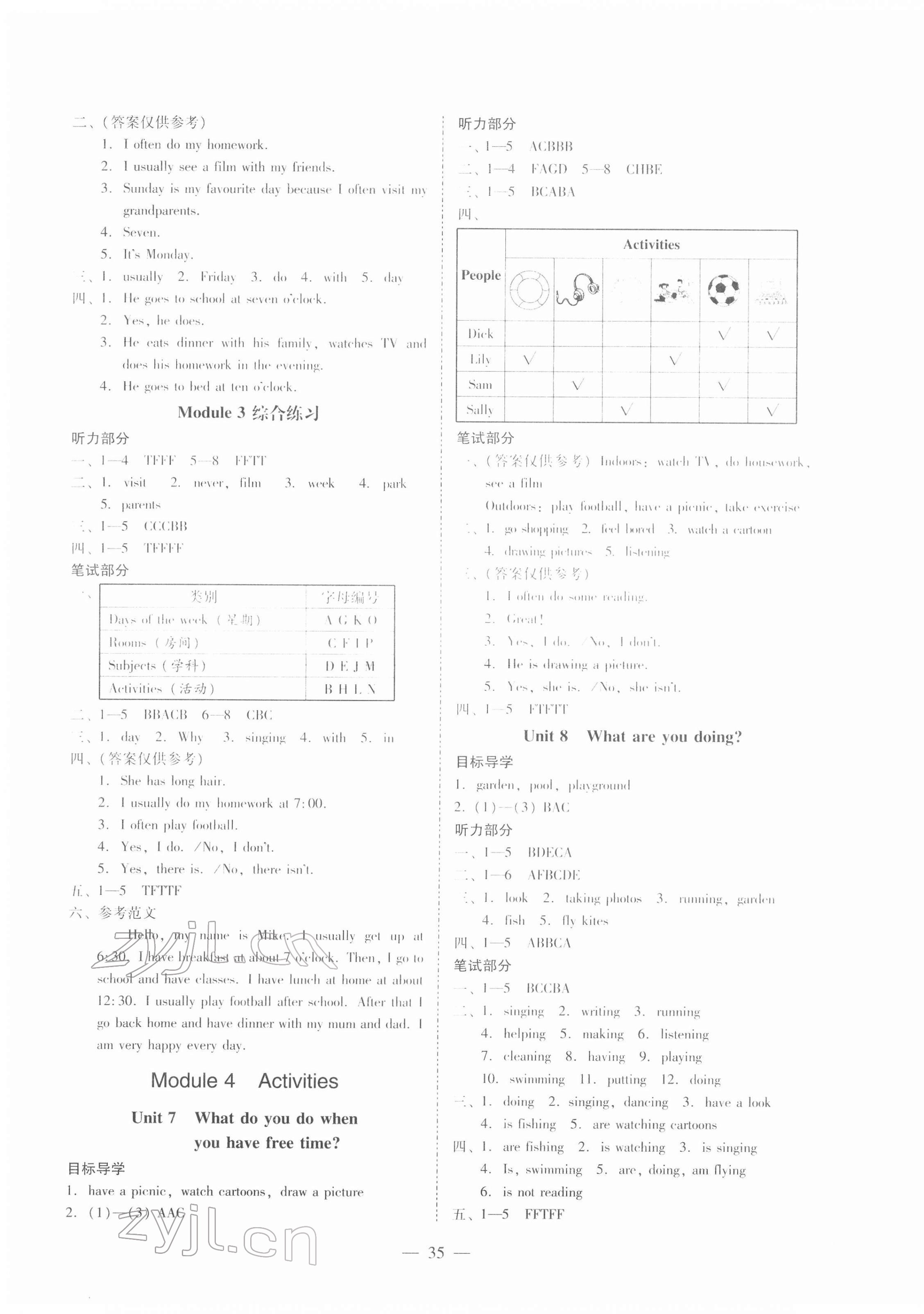 2022年目標實施手冊四年級英語下冊教科版廣州專版 第3頁