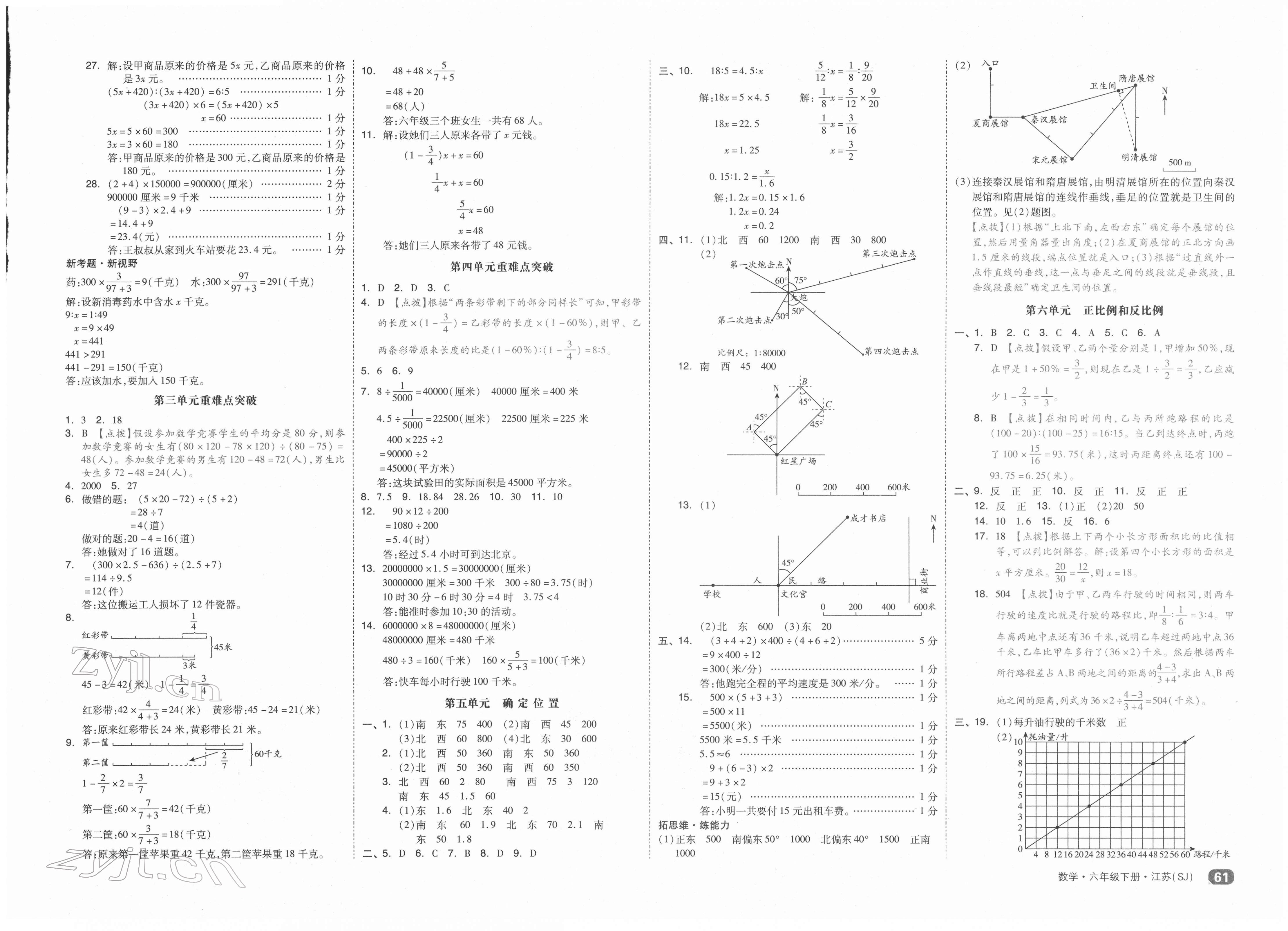 2022年全品小复习六年级数学下册苏教版 第3页