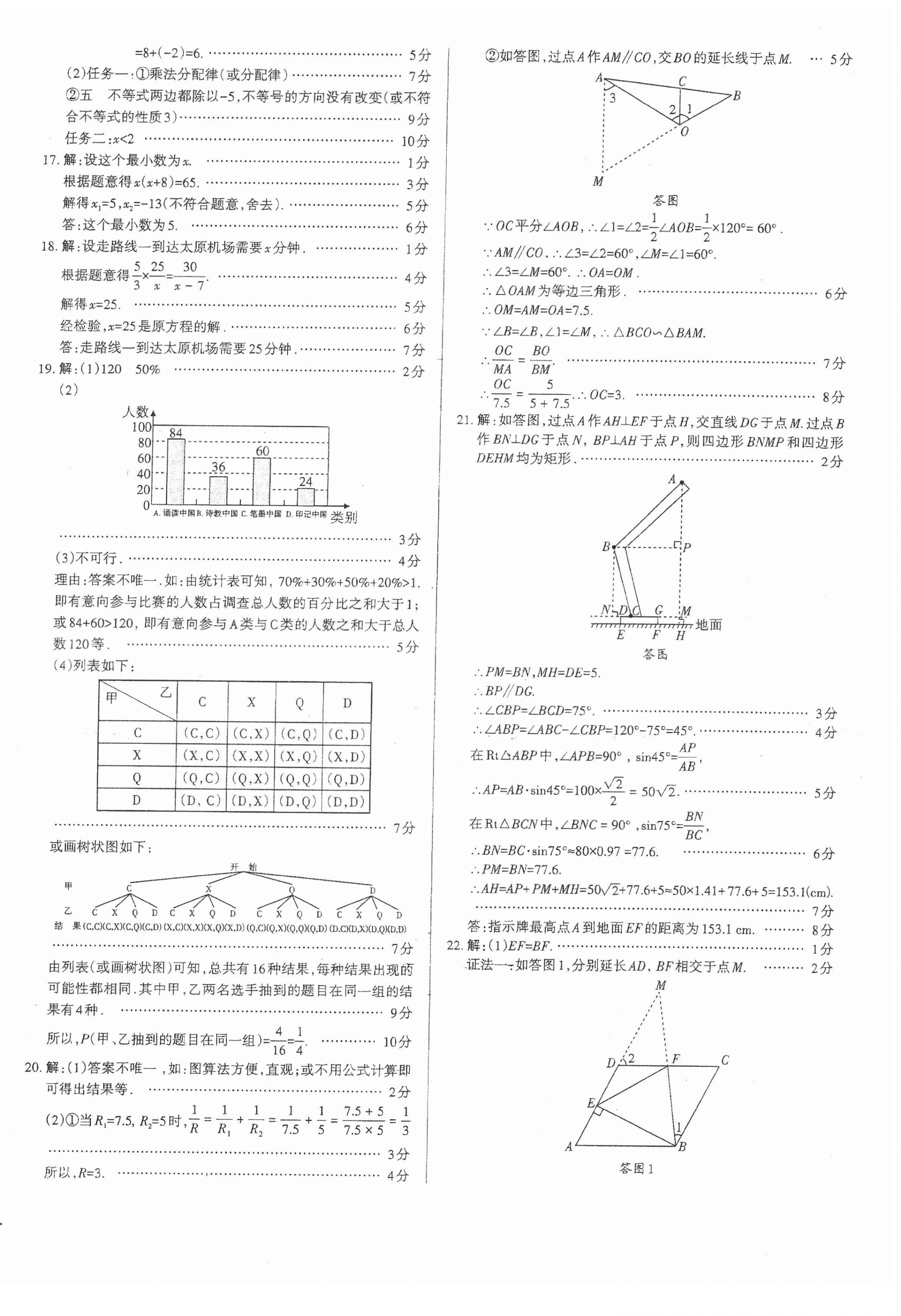 2022年權(quán)威試卷匯編數(shù)學(xué)山西專版 第2頁