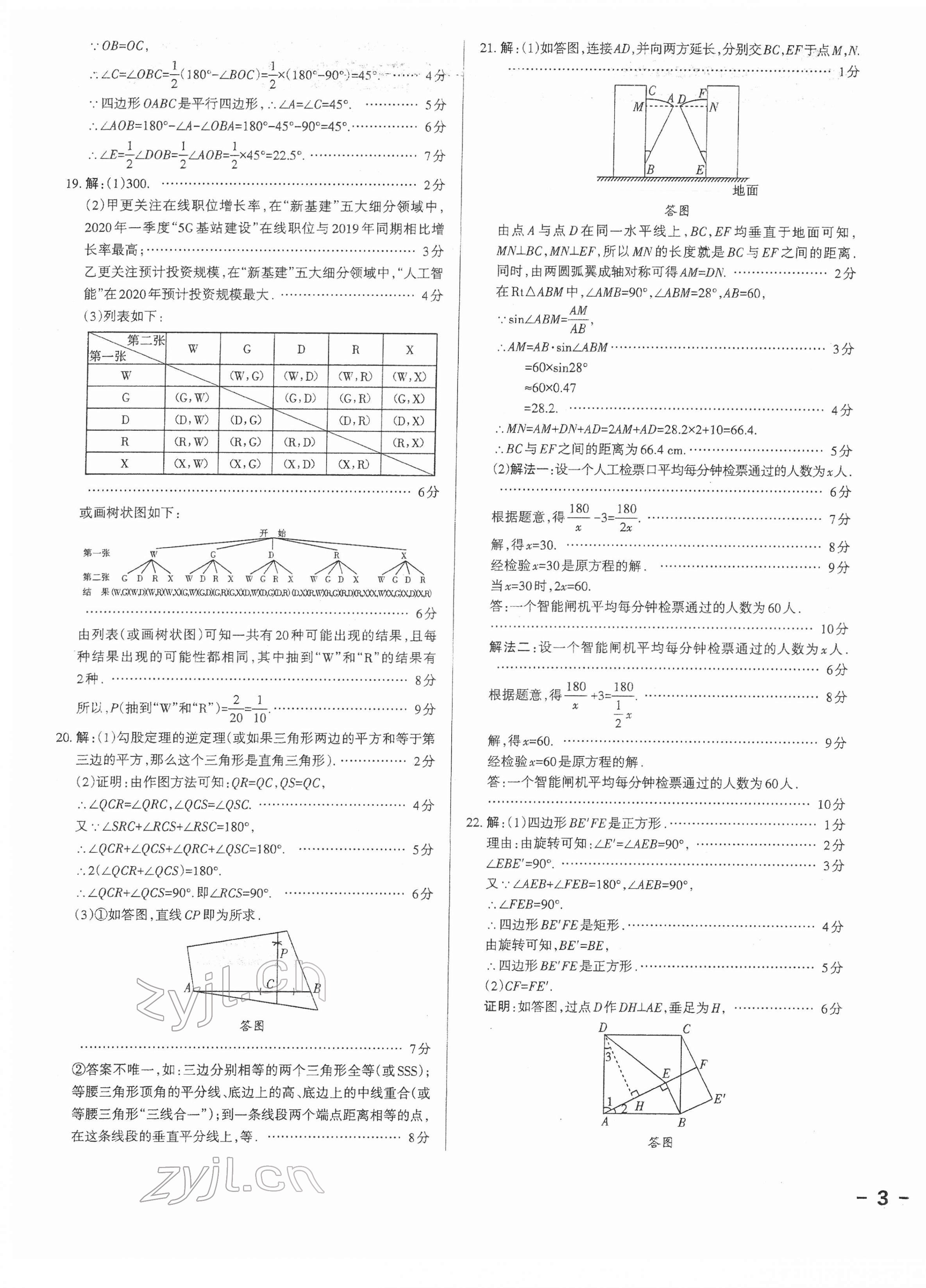 2022年權(quán)威試卷匯編數(shù)學(xué)山西專版 第5頁(yè)