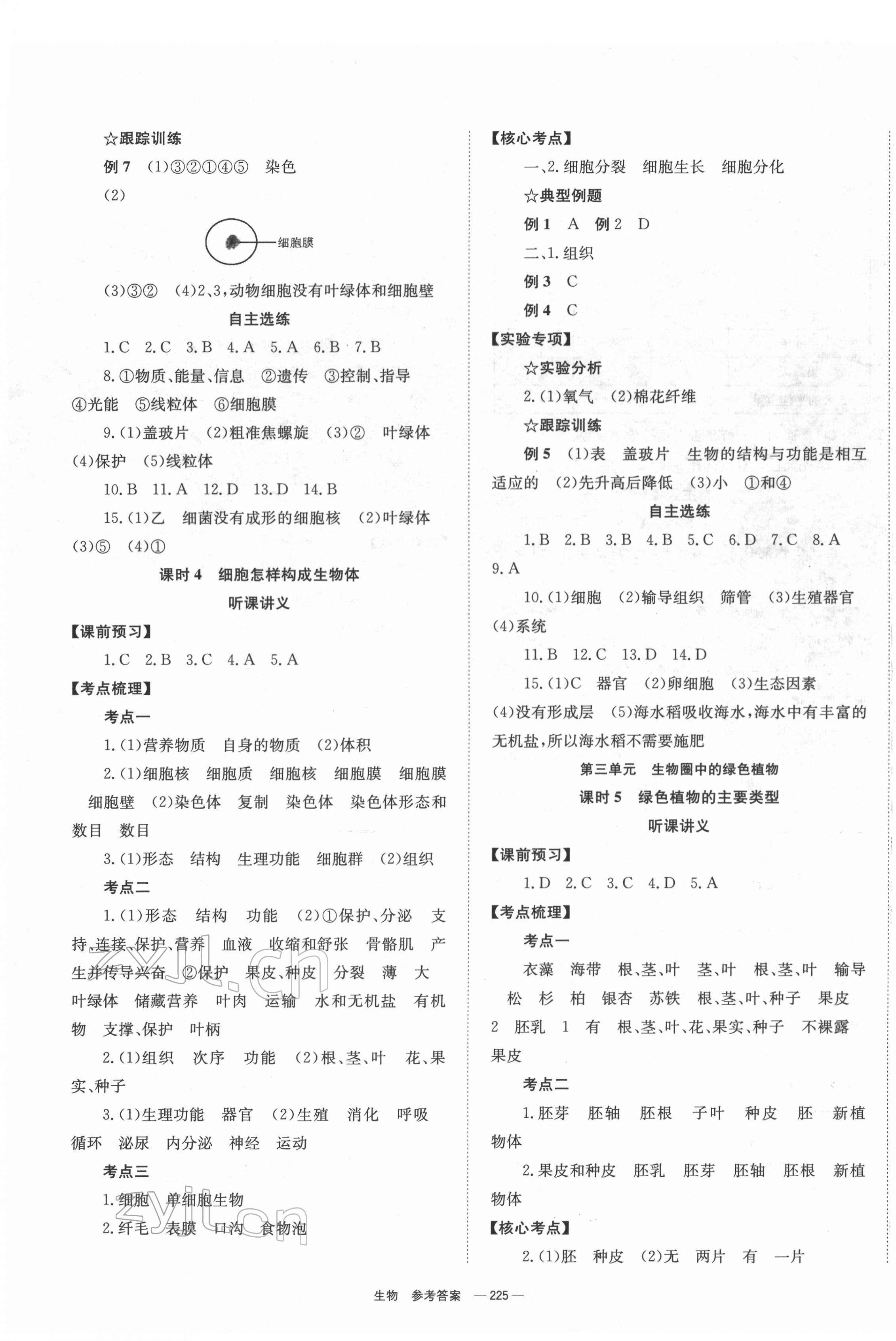 2022年全效學(xué)習(xí)中考學(xué)練測(cè)生物 第3頁(yè)