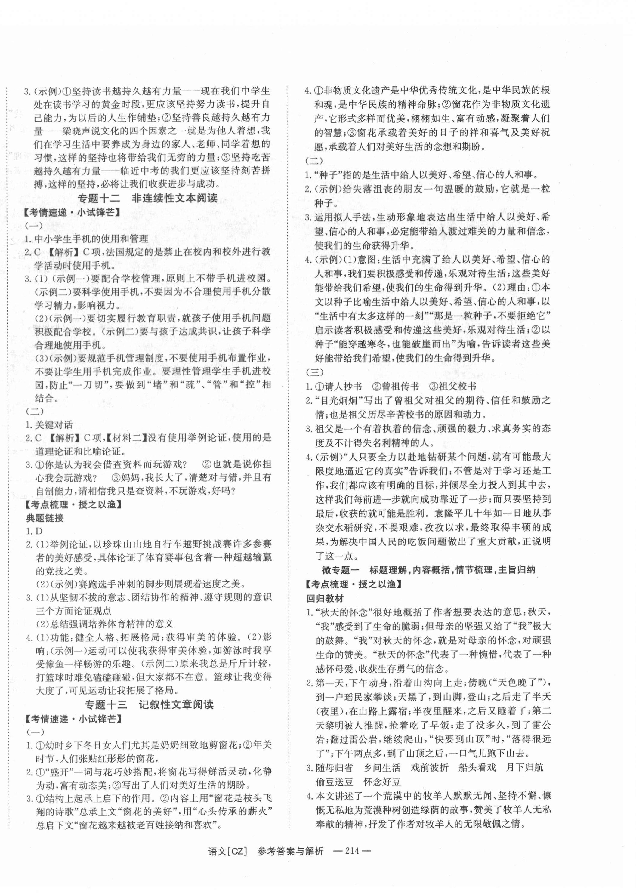 2022年全效学习中考学练测语文郴州专版 第8页