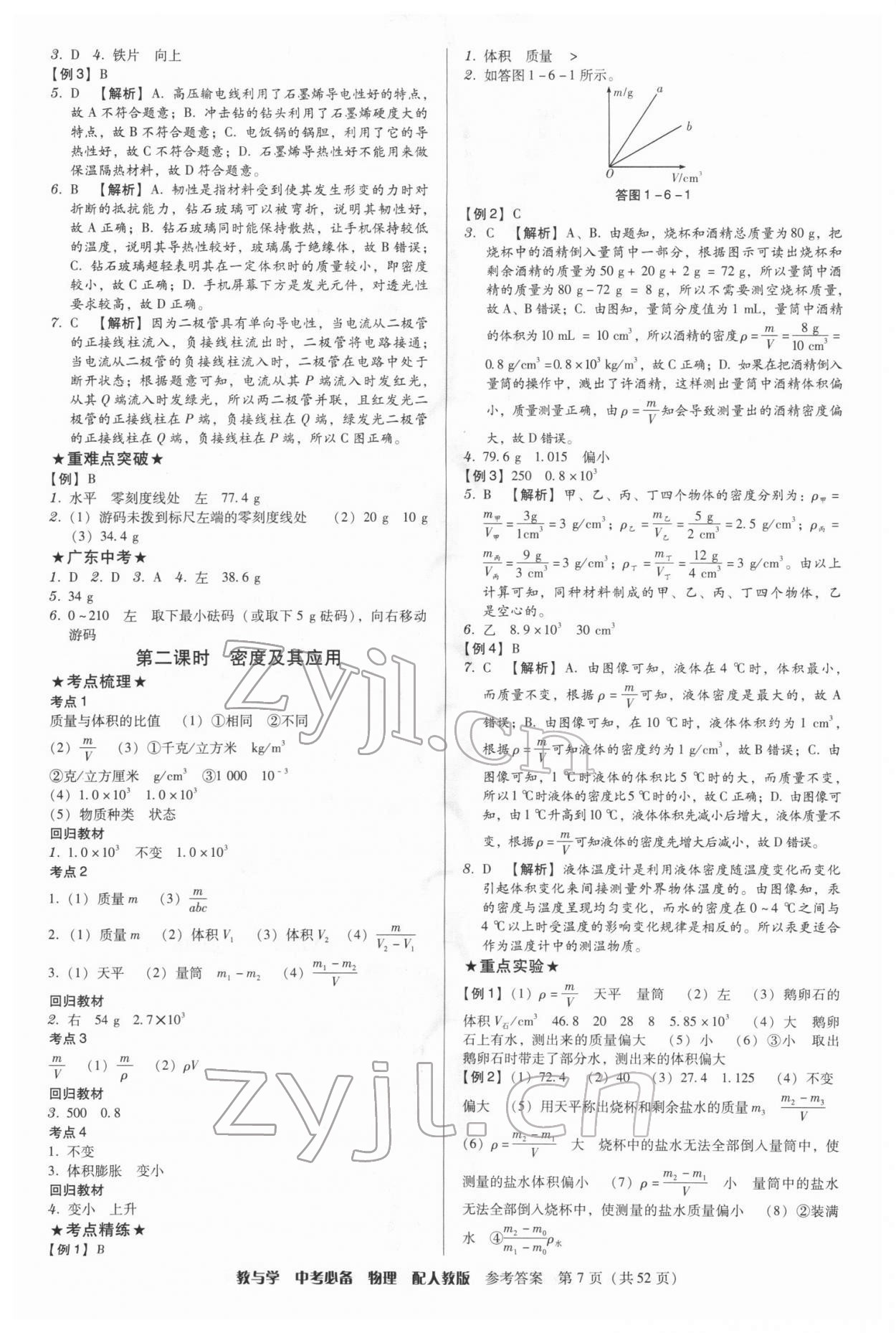 2022年教與學(xué)中考必備物理人教版 第7頁