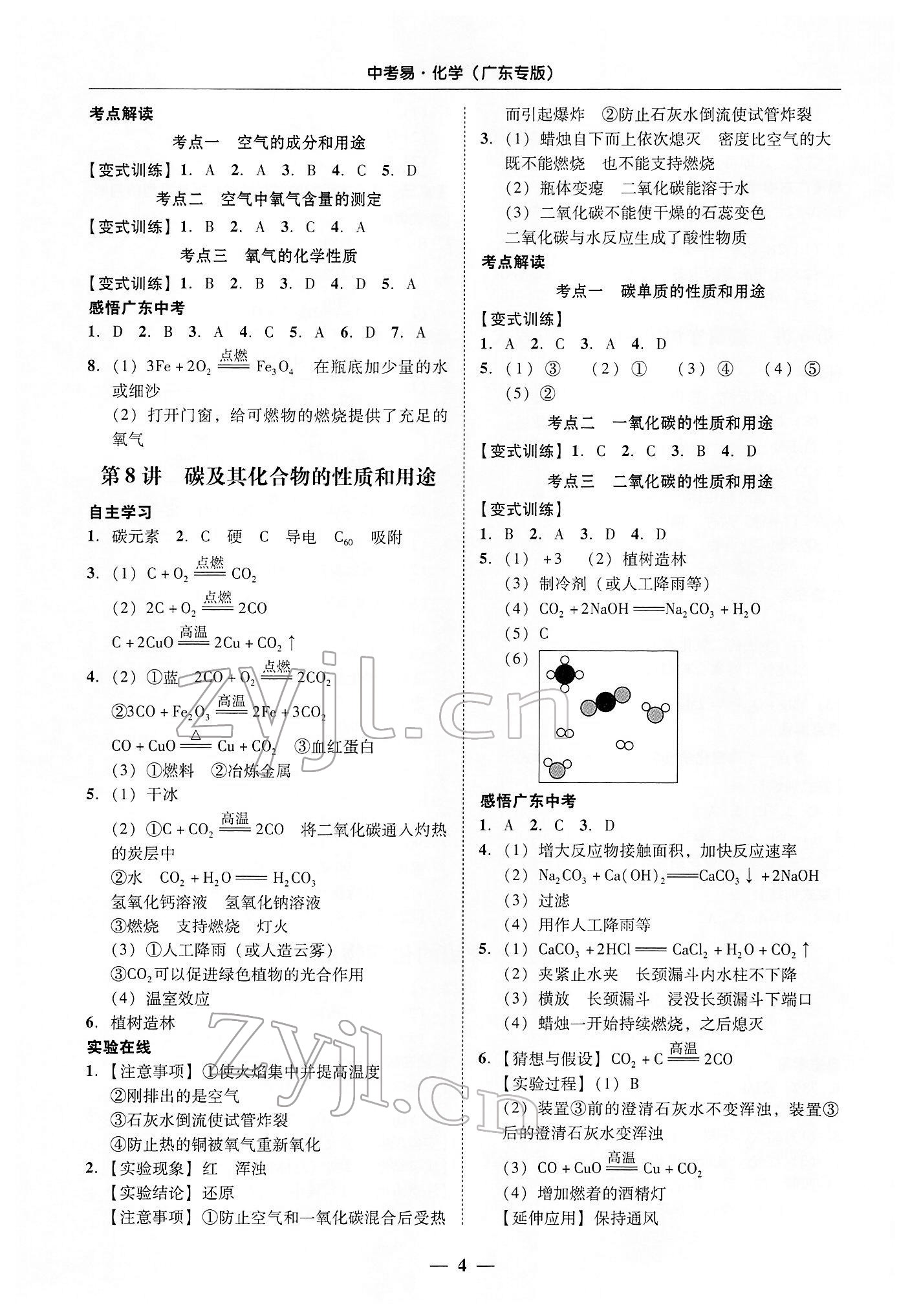 2022年中考易化学广东专版 第4页