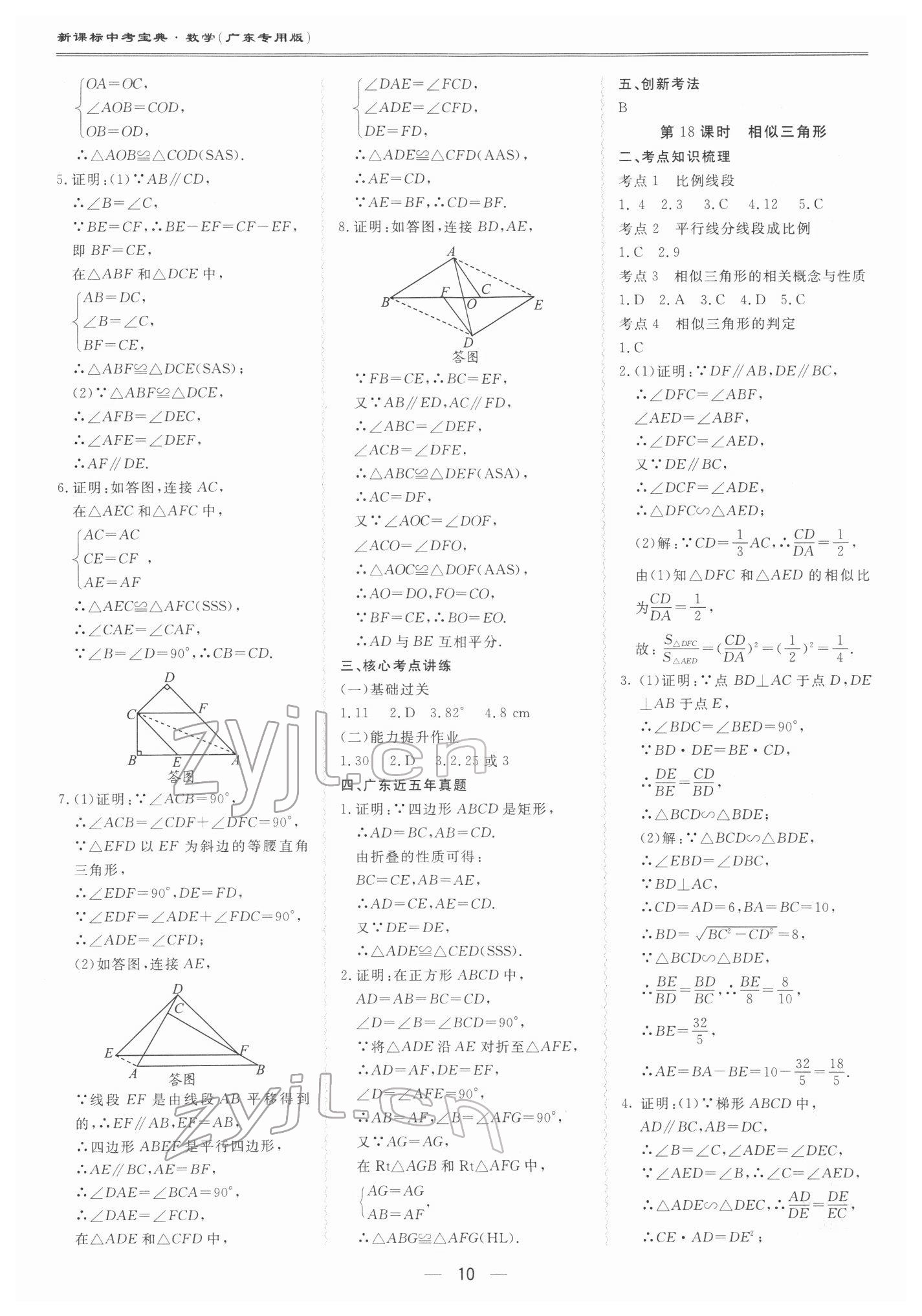 2022年新課標(biāo)中考寶典數(shù)學(xué)廣東專版 第10頁