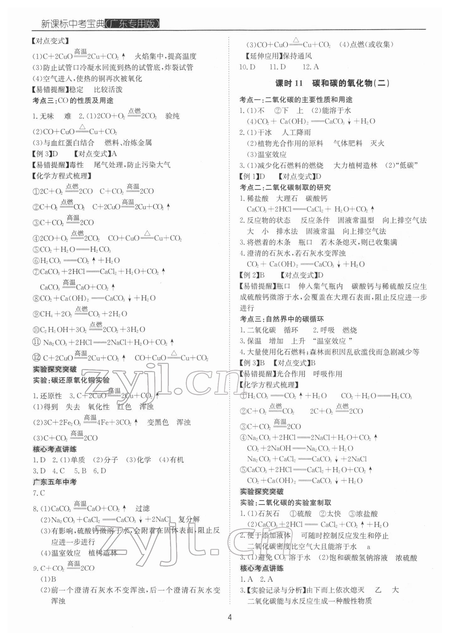 2022年新课标中考宝典化学广东专版 第4页