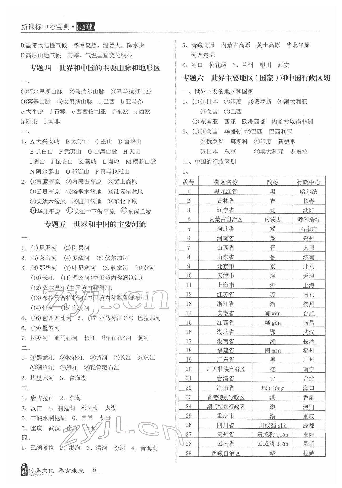 2022年新課標(biāo)中考寶典地理廣東專版 第6頁(yè)