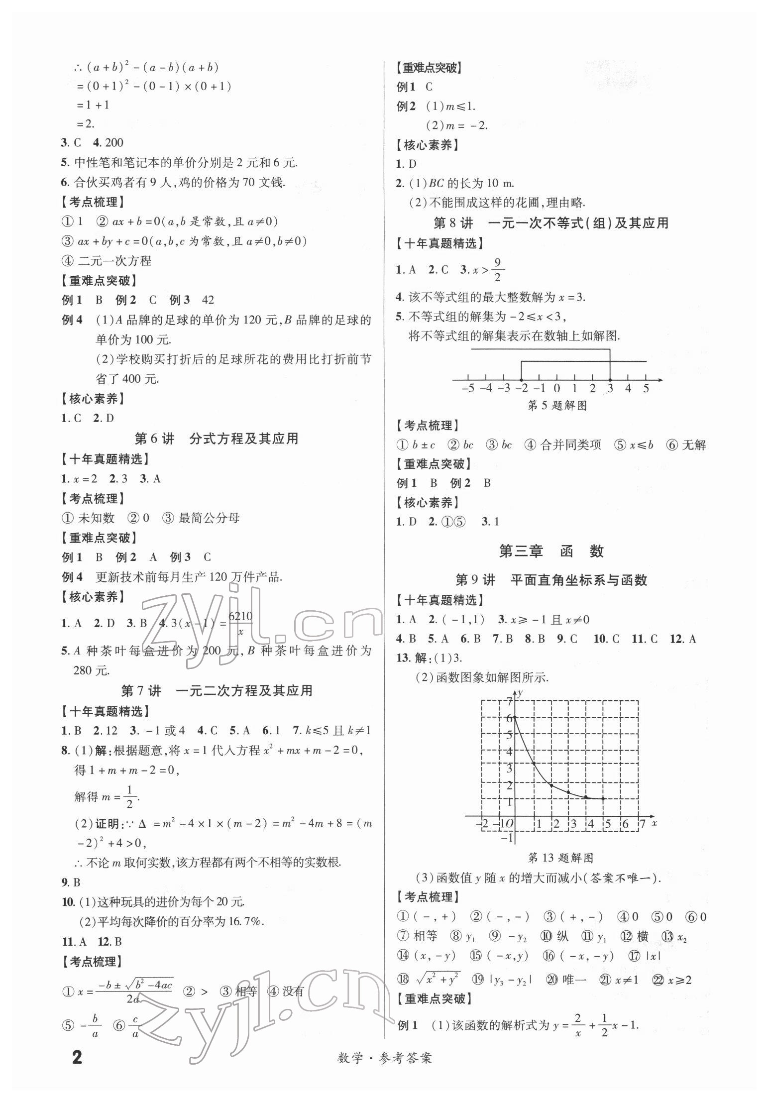 2022年練客中考提優(yōu)方案數(shù)學(xué)甘肅專版 第2頁