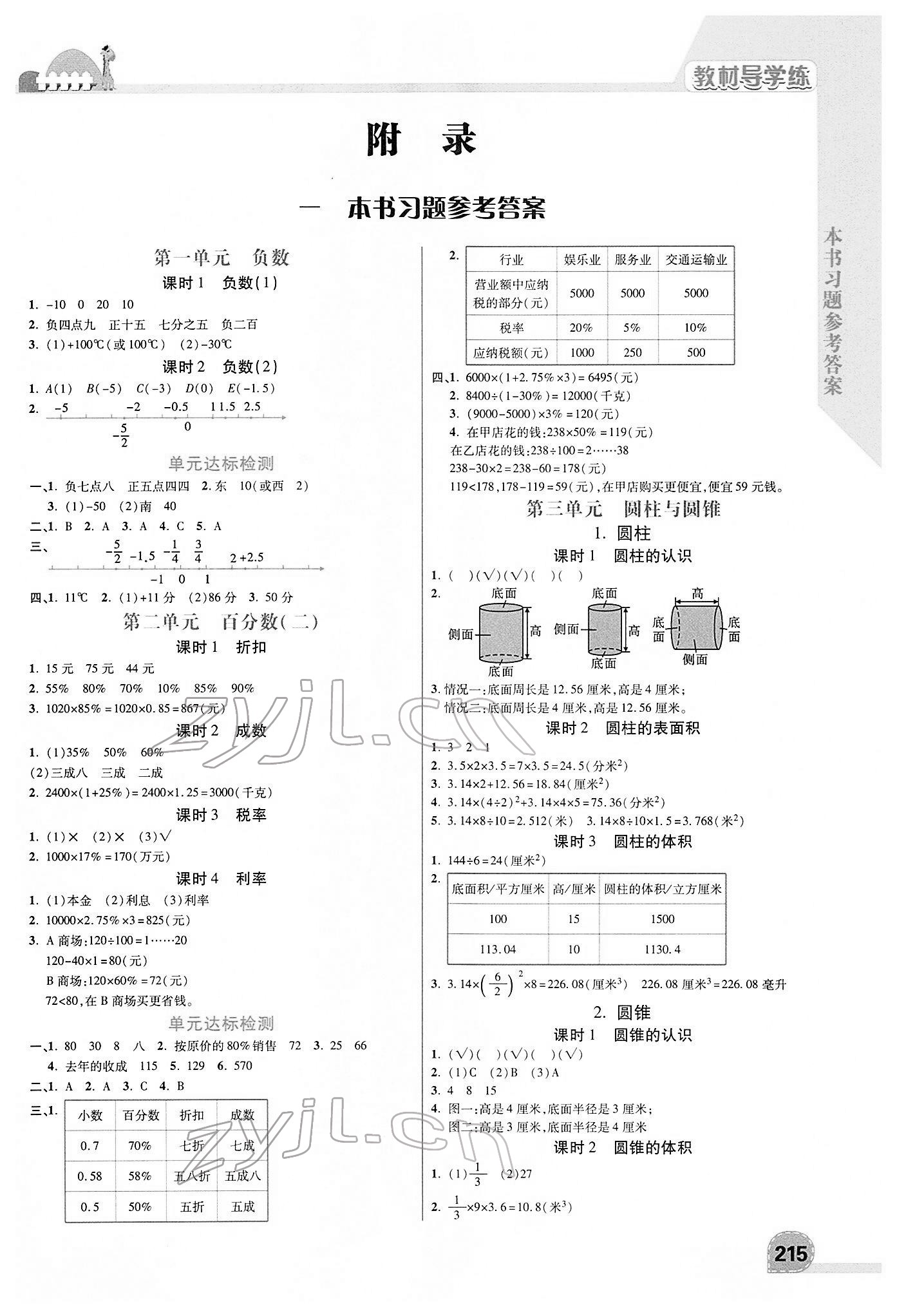 2022年倍速學(xué)習(xí)法六年級(jí)數(shù)學(xué)下冊(cè)人教版 第1頁(yè)