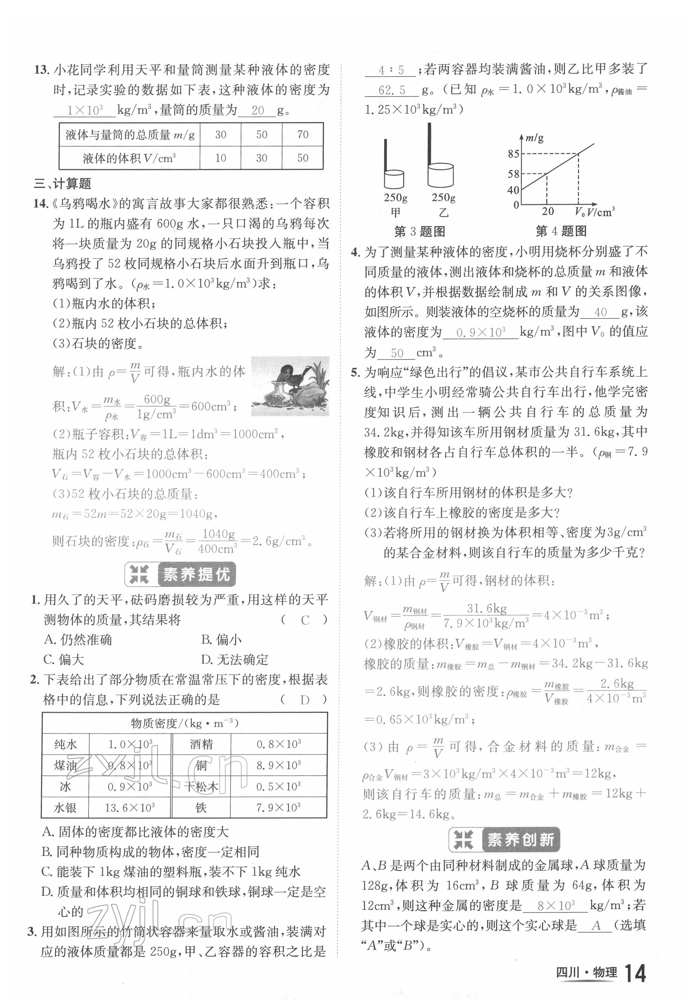 2022年中考2號物理四川專版 第14頁