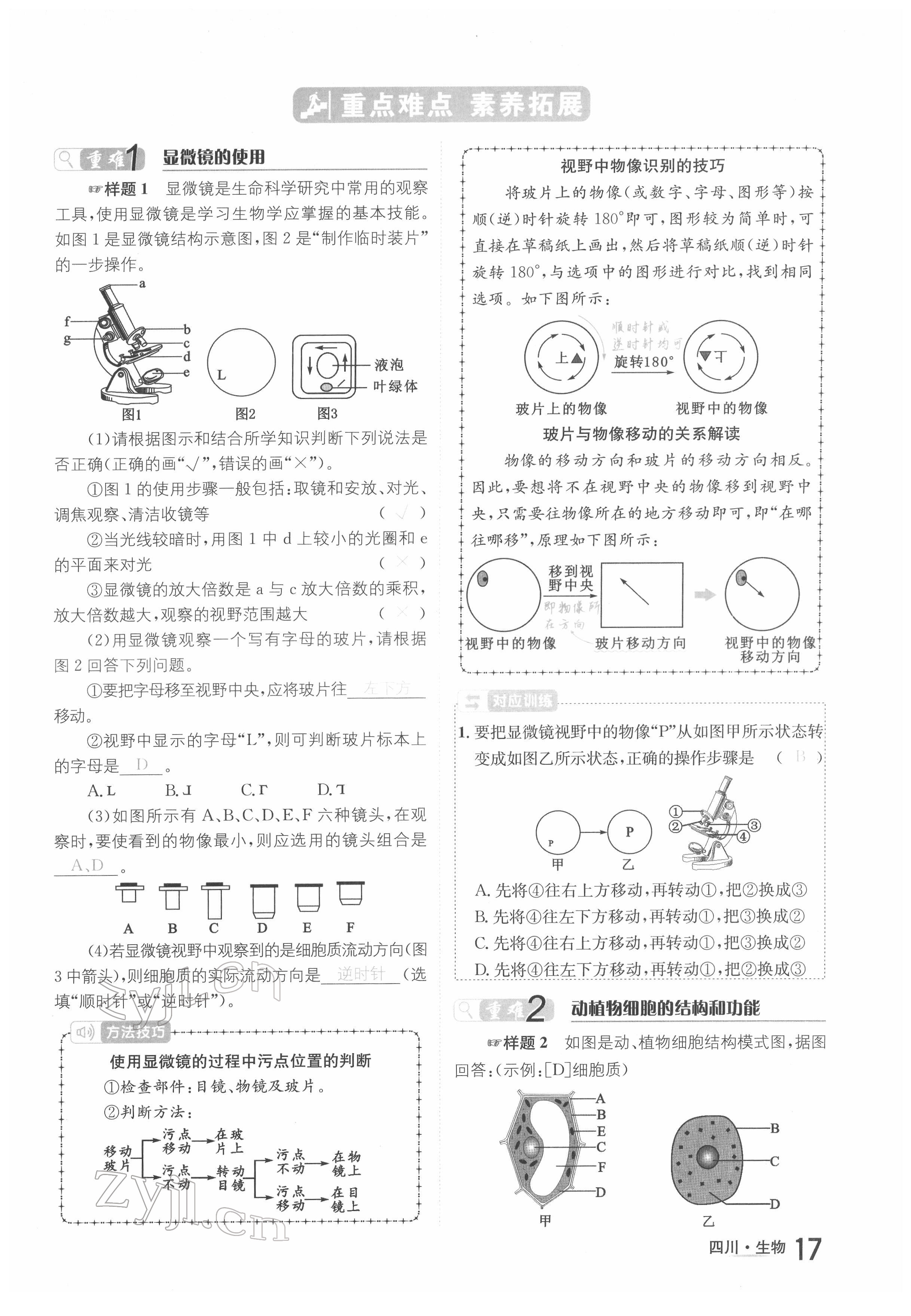 2022年中考2號生物四川專版 參考答案第29頁