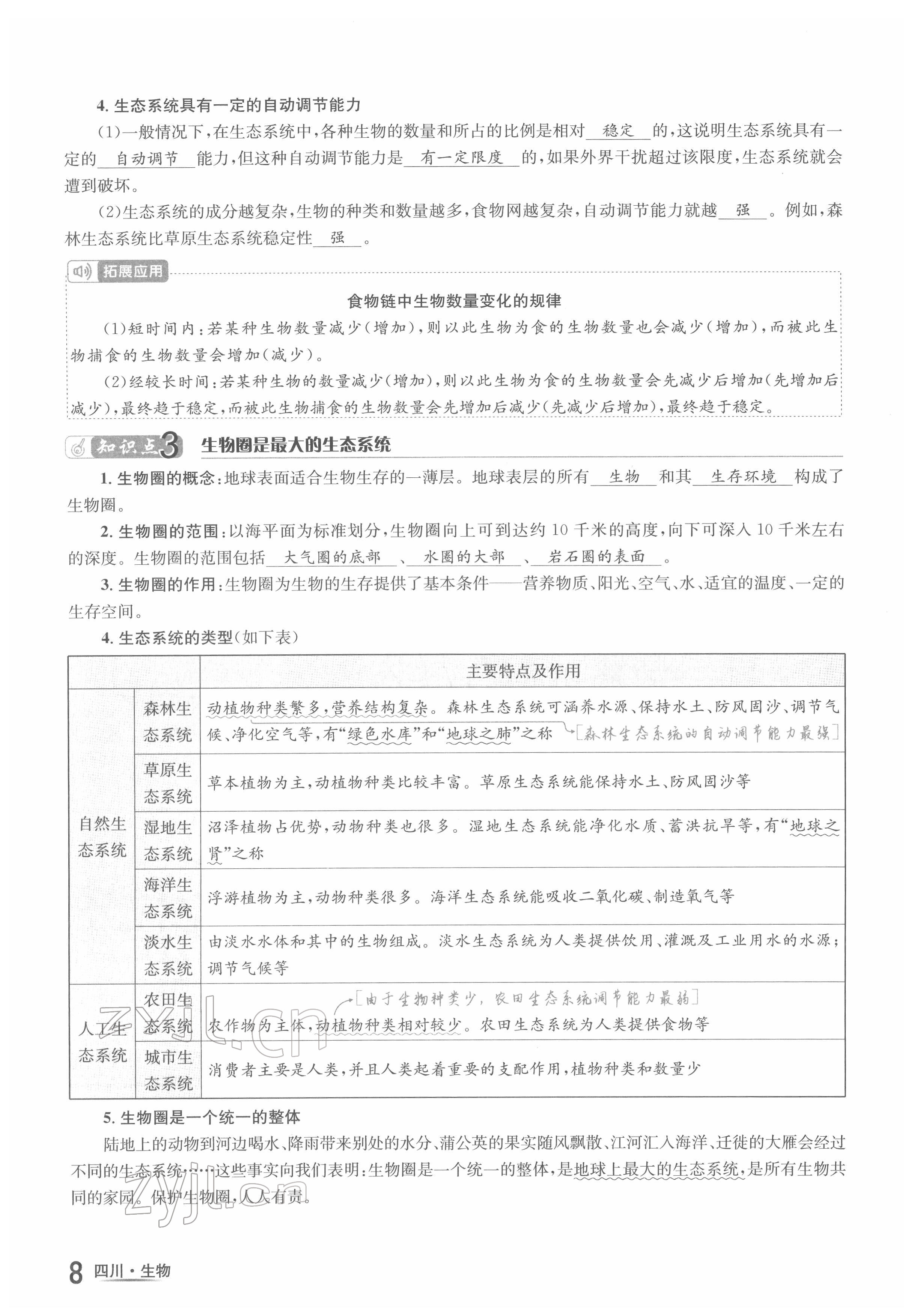 2022年中考2號(hào)生物四川專版 參考答案第11頁