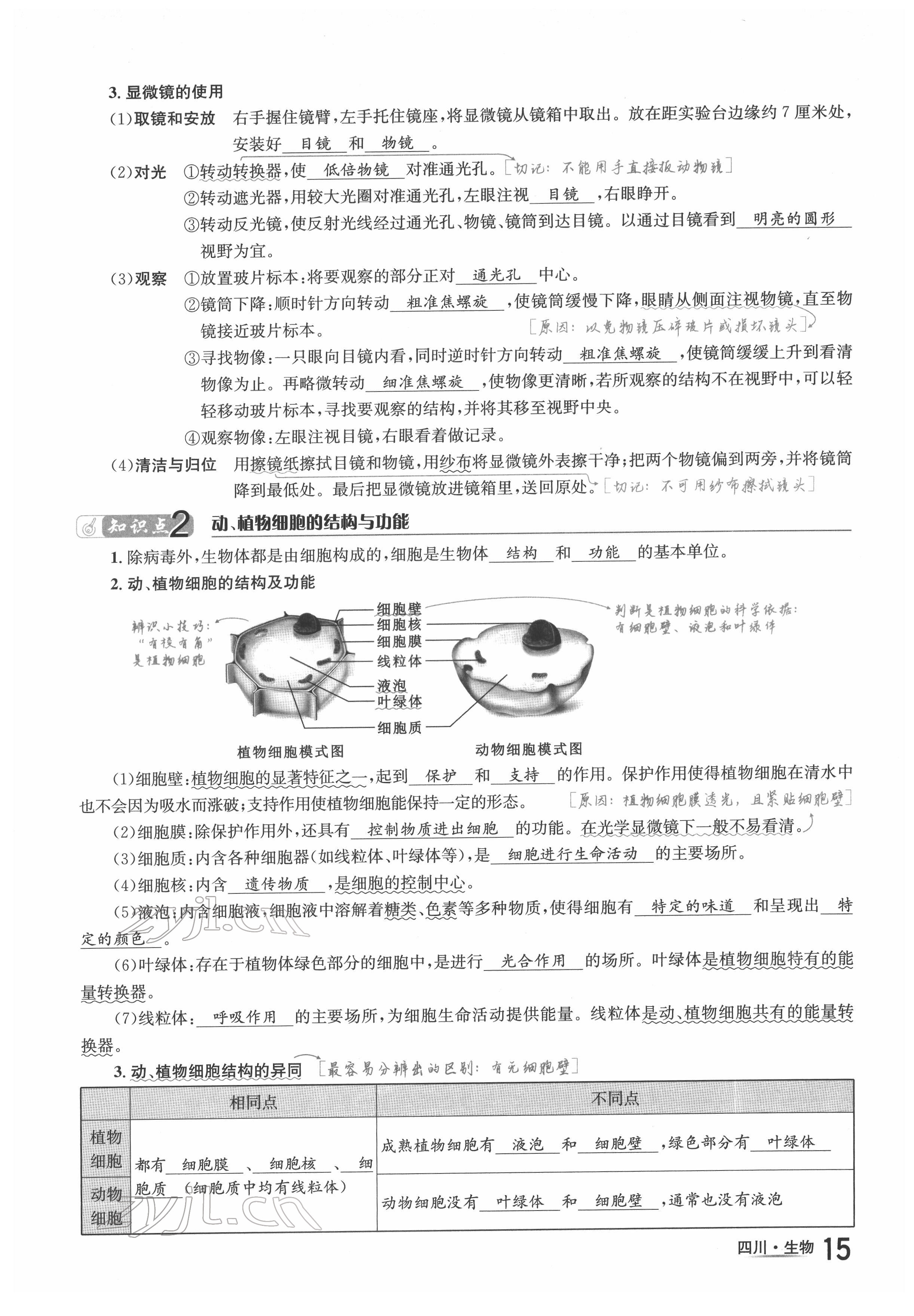 2022年中考2号生物四川专版 参考答案第25页