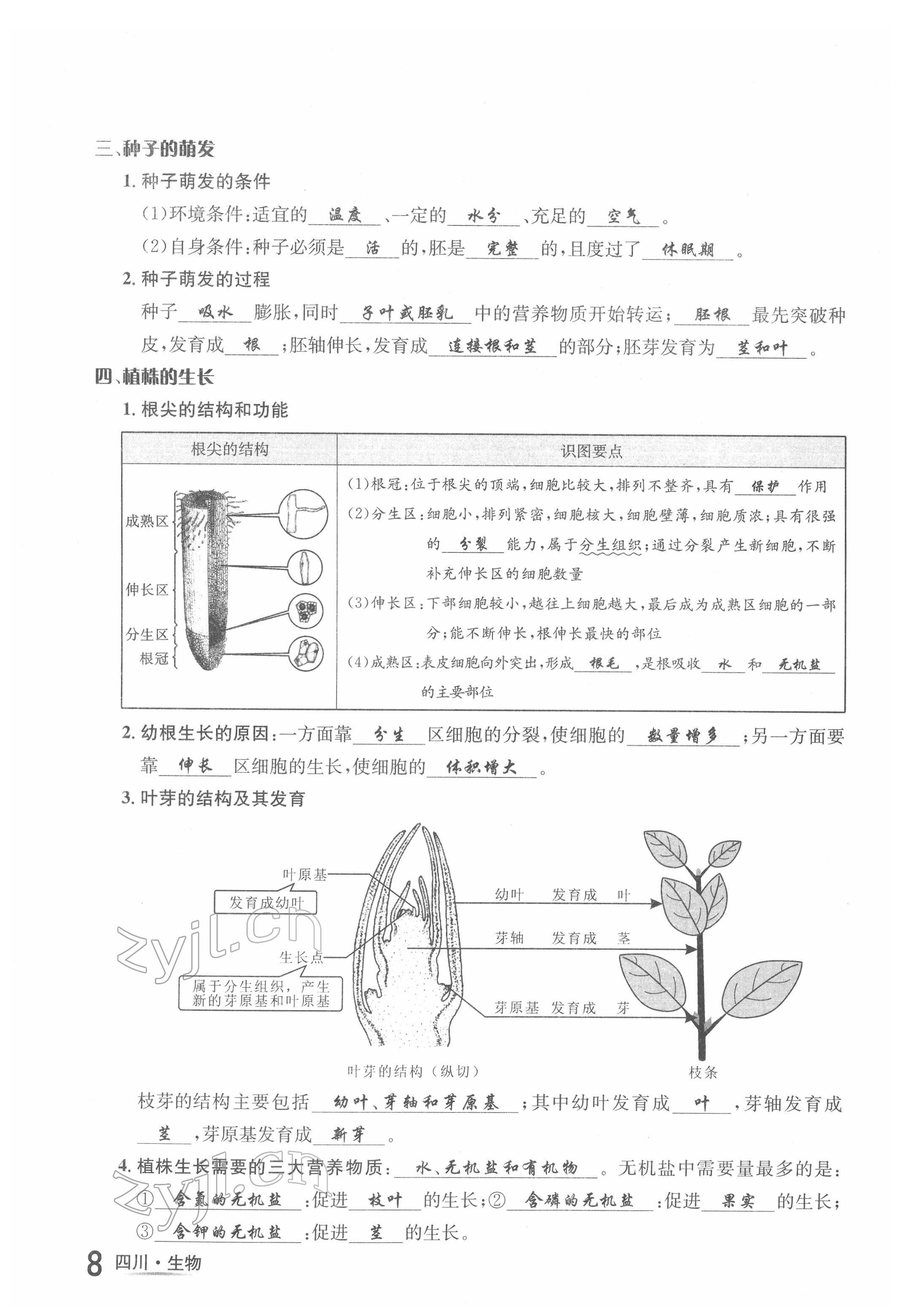 2022年中考2號生物四川專版 第8頁