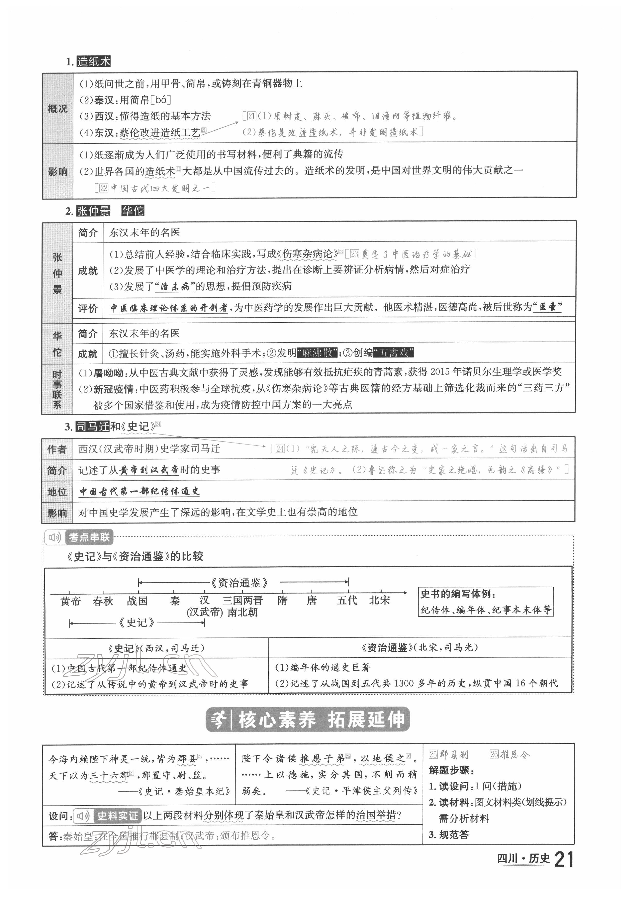 2022年中考2号历史四川专版 参考答案第37页