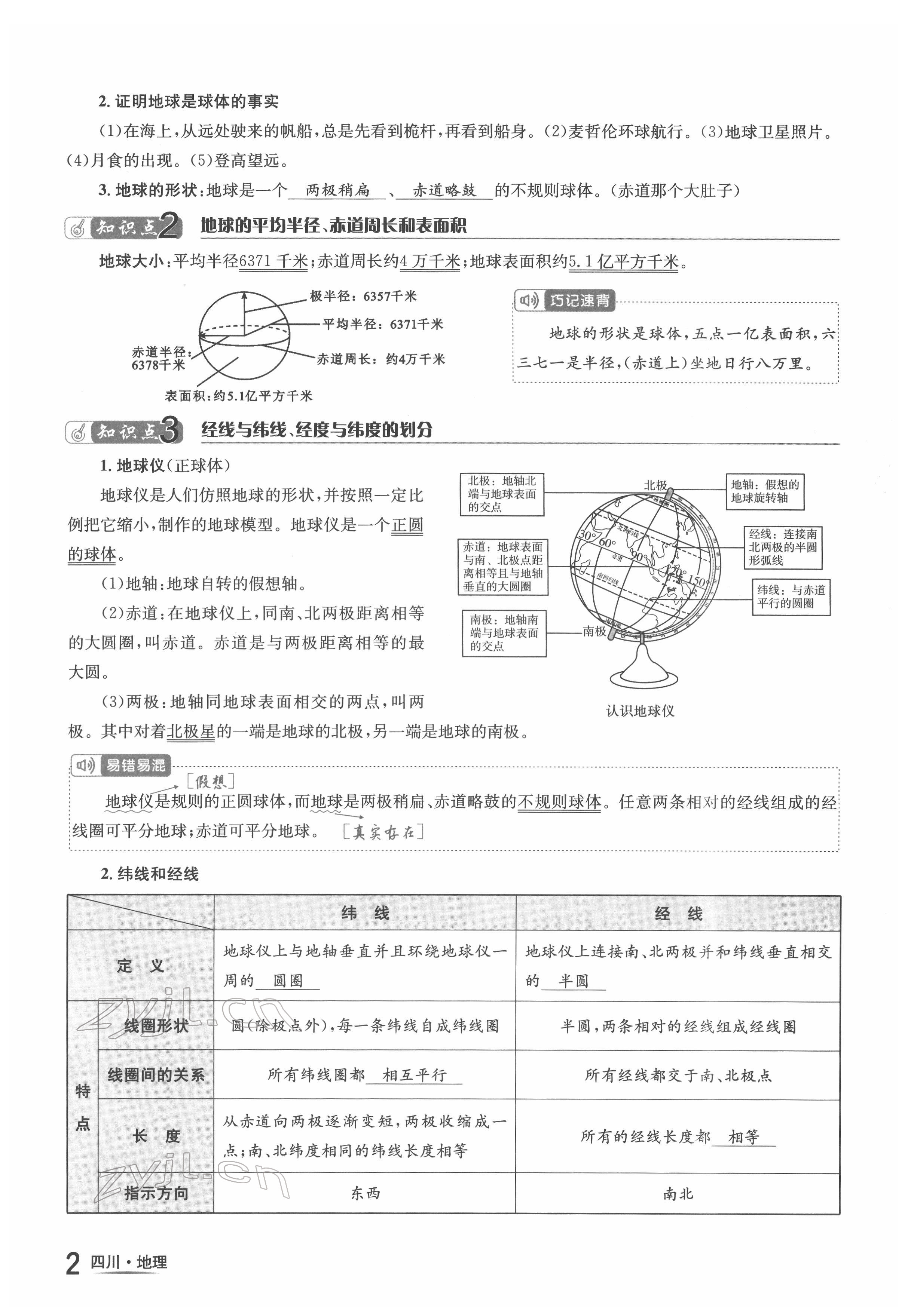 2022年中考2號(hào)地理四川專(zhuān)版 參考答案第2頁(yè)