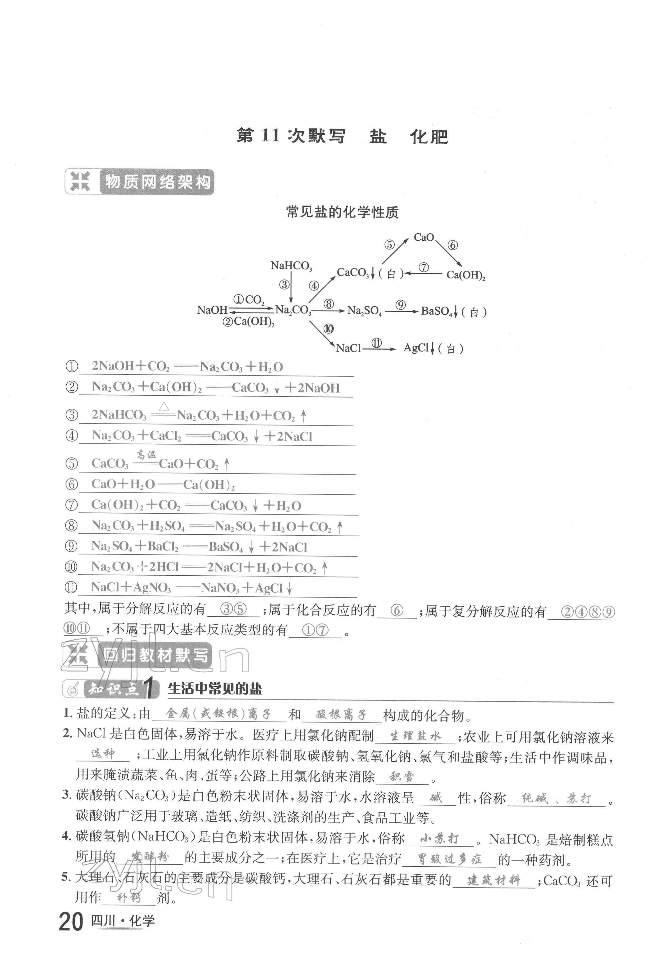 2022年中考2號(hào)化學(xué)四川專版 第20頁