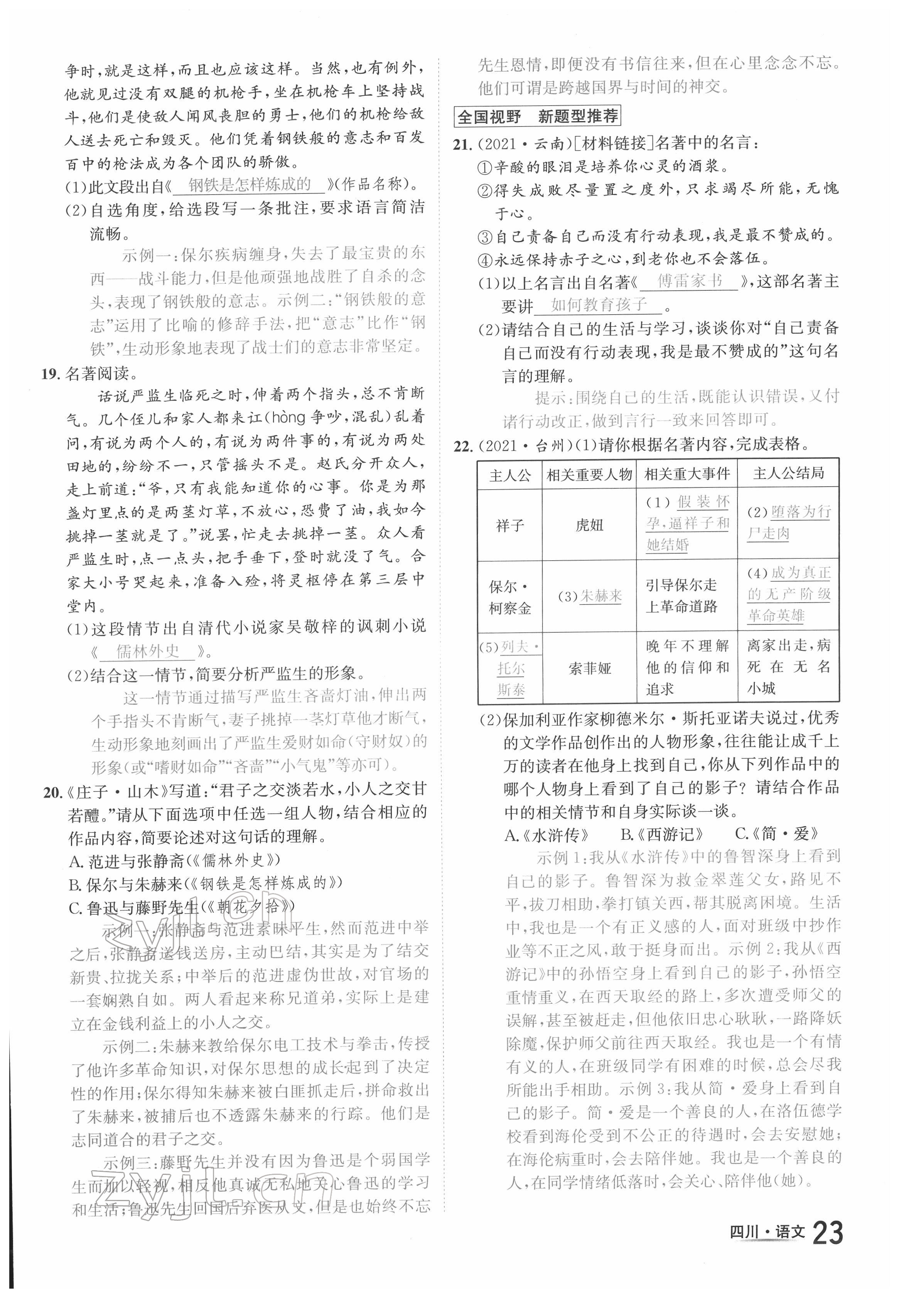 2022年中考2號(hào)語(yǔ)文四川專版 第23頁(yè)