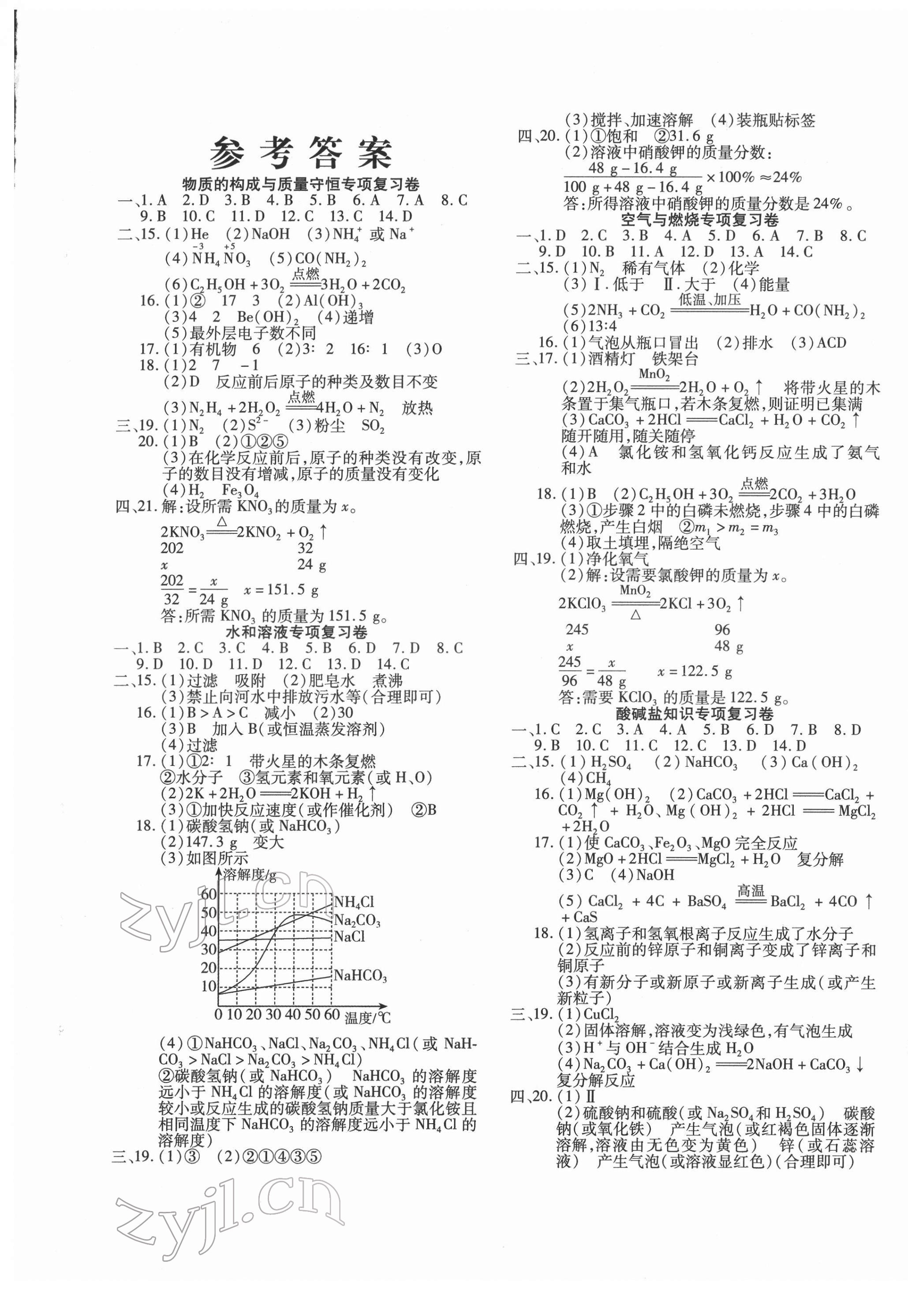 2022年學(xué)海金卷青海中考密題化學(xué) 第1頁(yè)