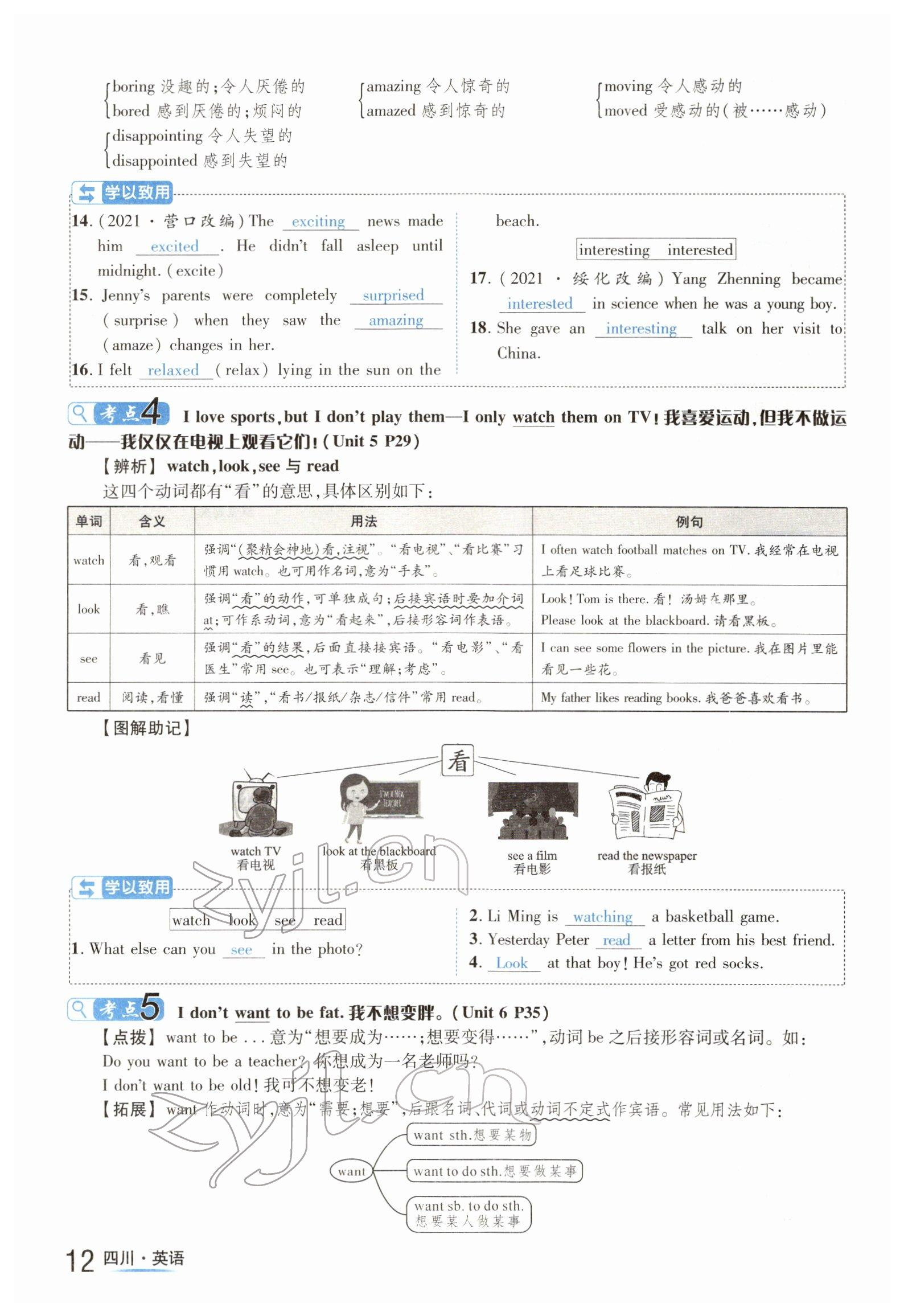 2022年中考2號(hào)英語(yǔ)四川專版 參考答案第12頁(yè)