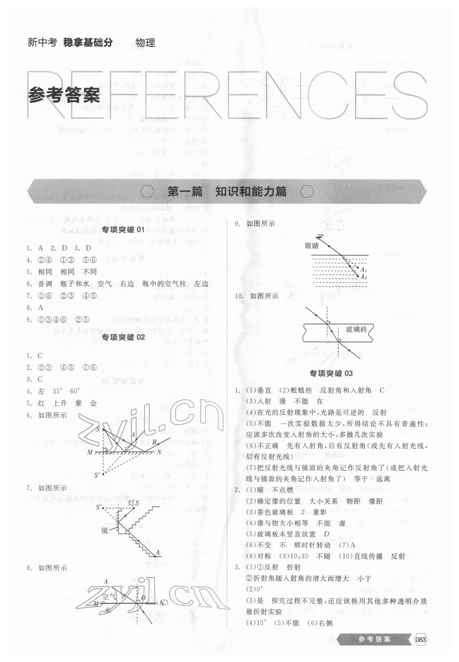 2022年全品新中考穩(wěn)拿基礎分物理 第1頁